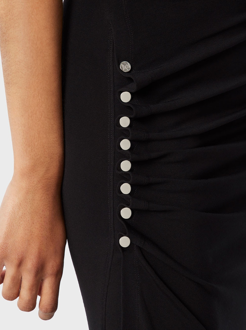 BLACK DRAPED PRESSION 드레스 4