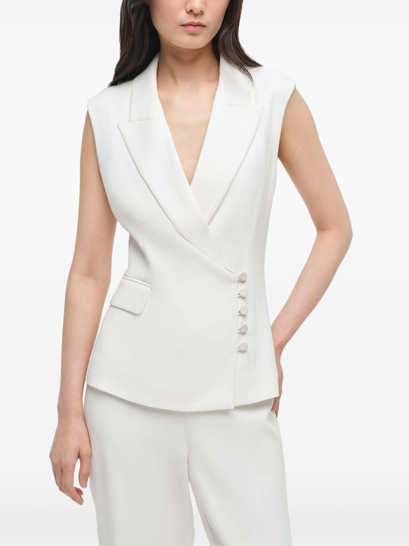 Valarie crossover-front blazer vest 5