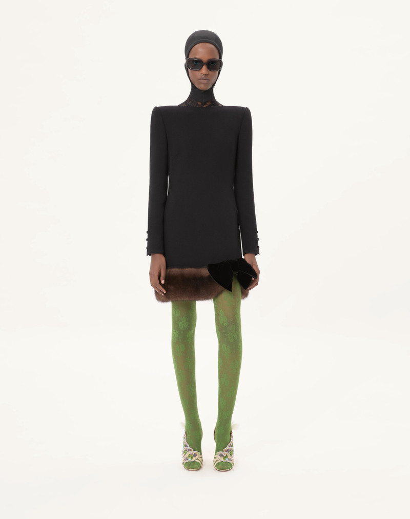 Valentino WOOL CREPE SHORT DRESS outlook