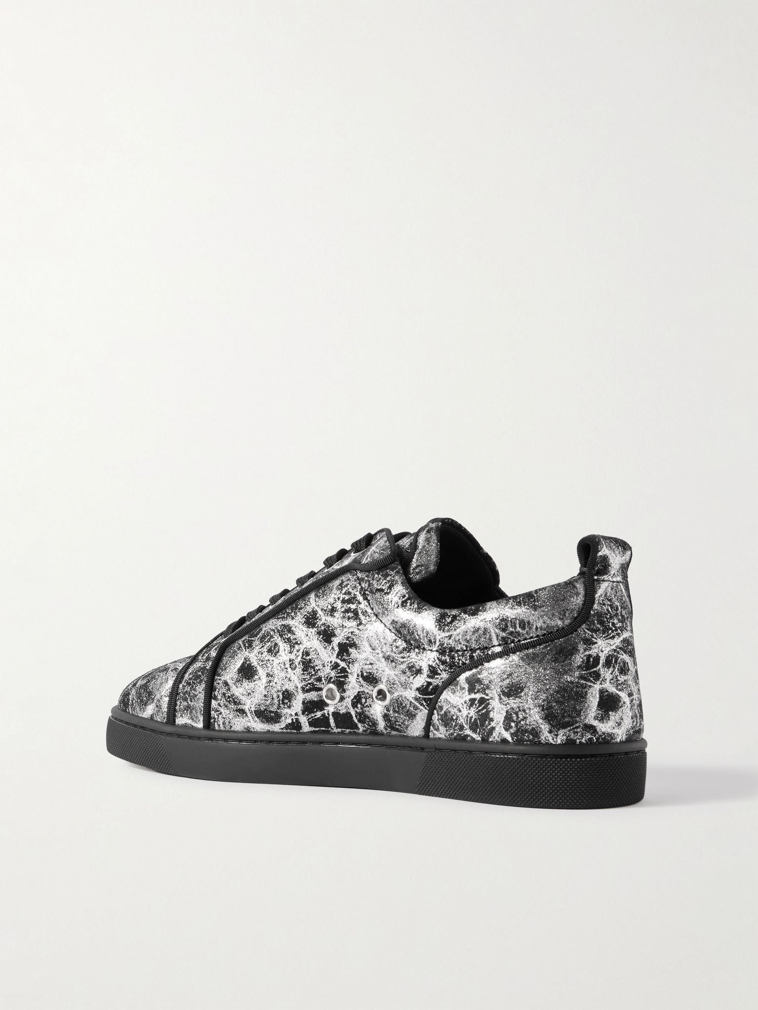 Louis Junior Orlato Metallic Printed Suede Sneakers Multi - 4