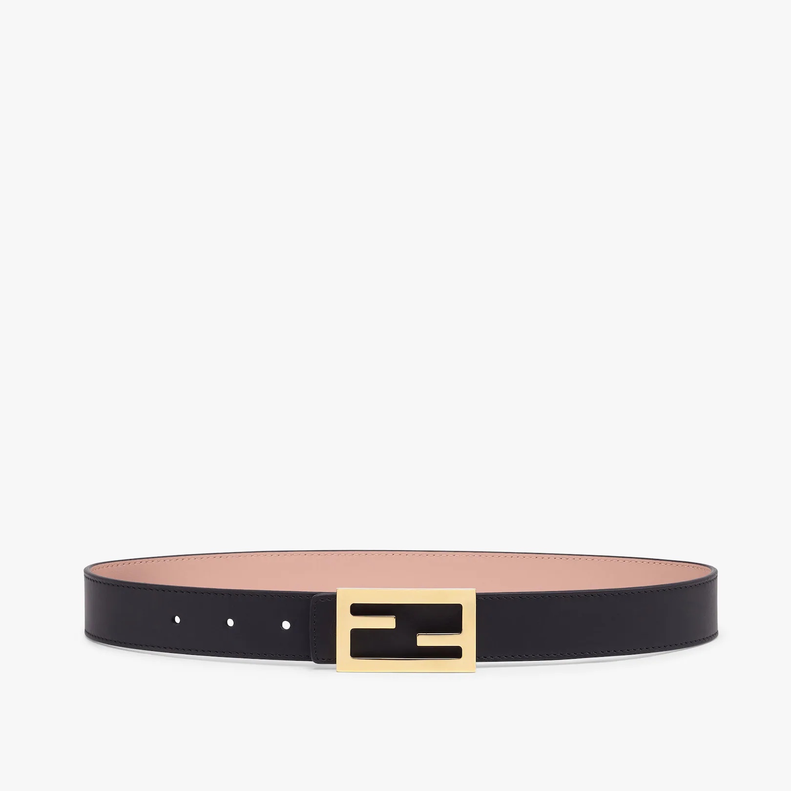 Black leather belt - 1