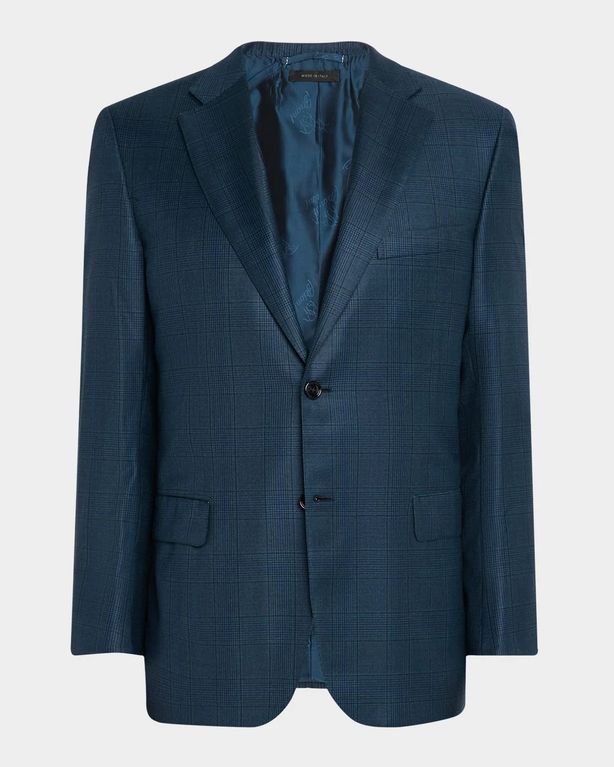 Men's Wool Tonal Prince of Wales Sport Coat - 1