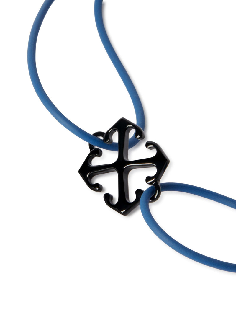Off-White Blue/black Arrow Rubber Bracelet outlook