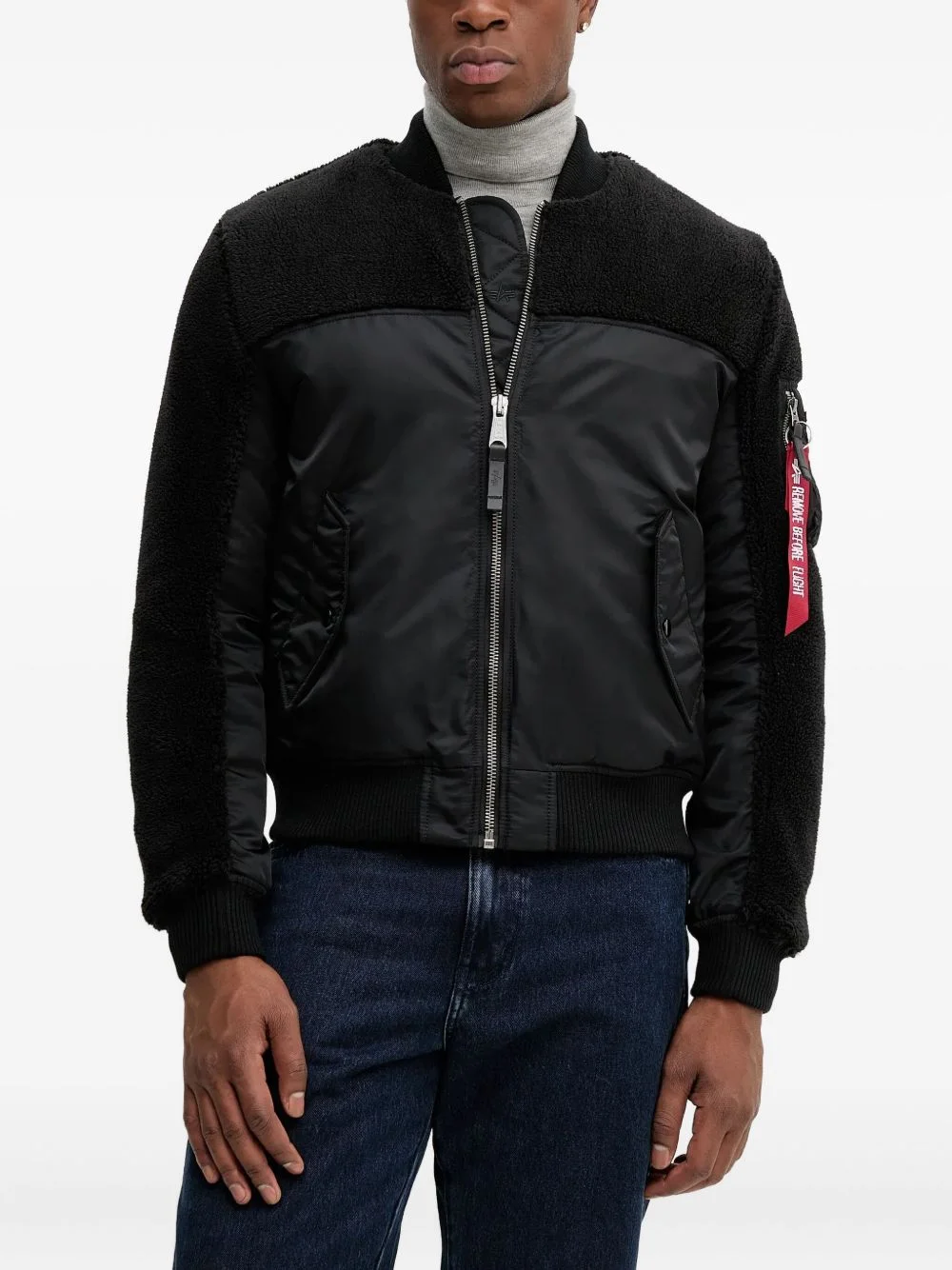 MA-1 teddy bomber jacket - 1