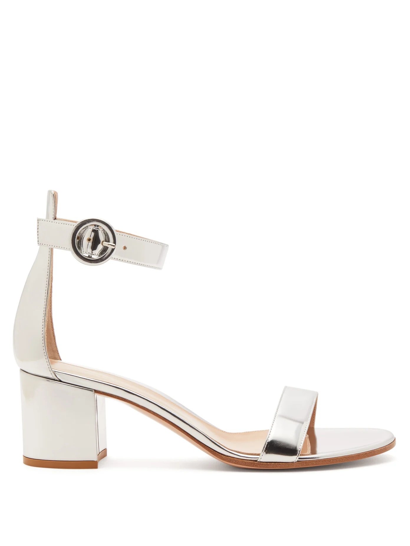 Portofino 60 metallic leather sandals - 1