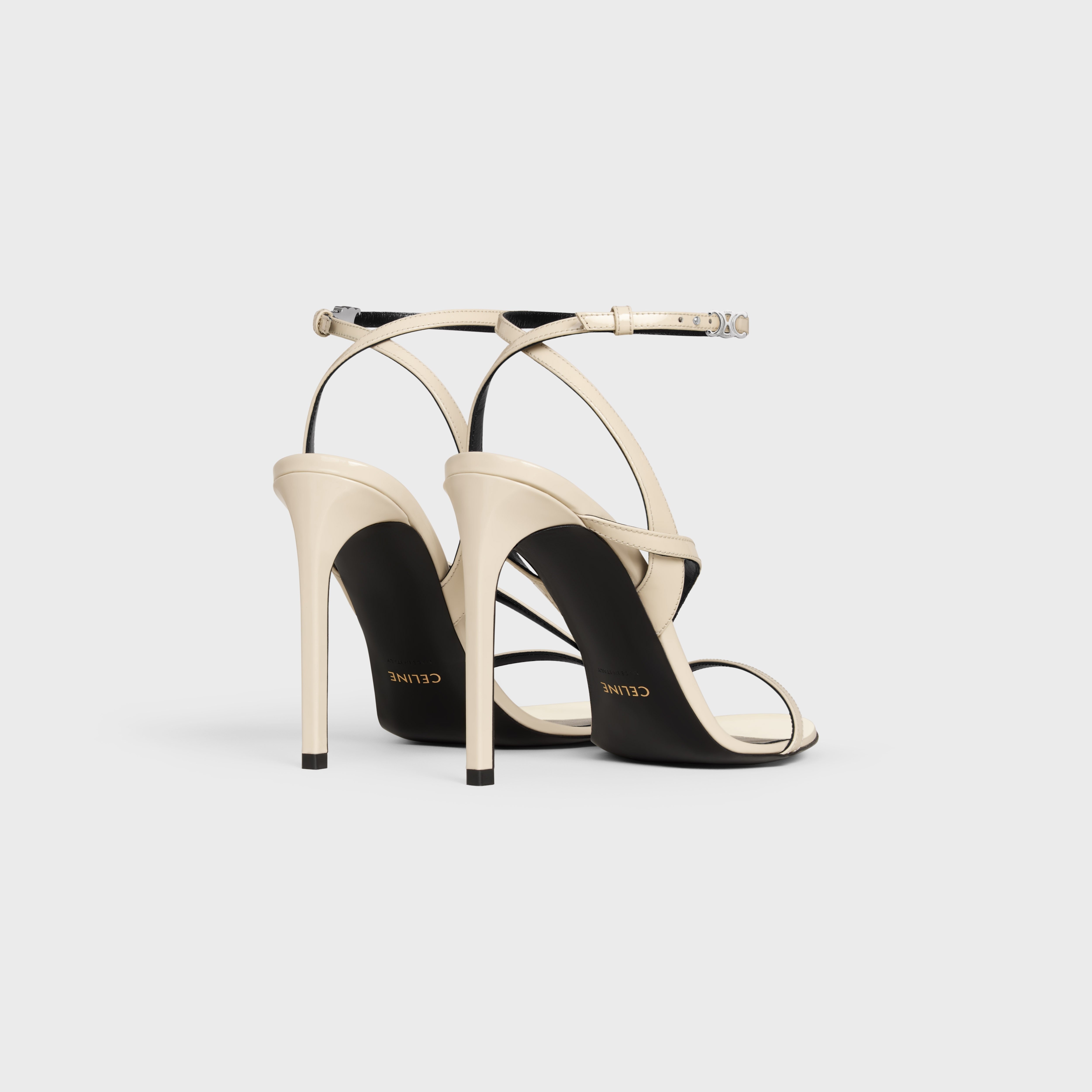 CELINE AVA TRIOMPHE STILETTO SANDAL IN PATENT CALFSKIN - 3