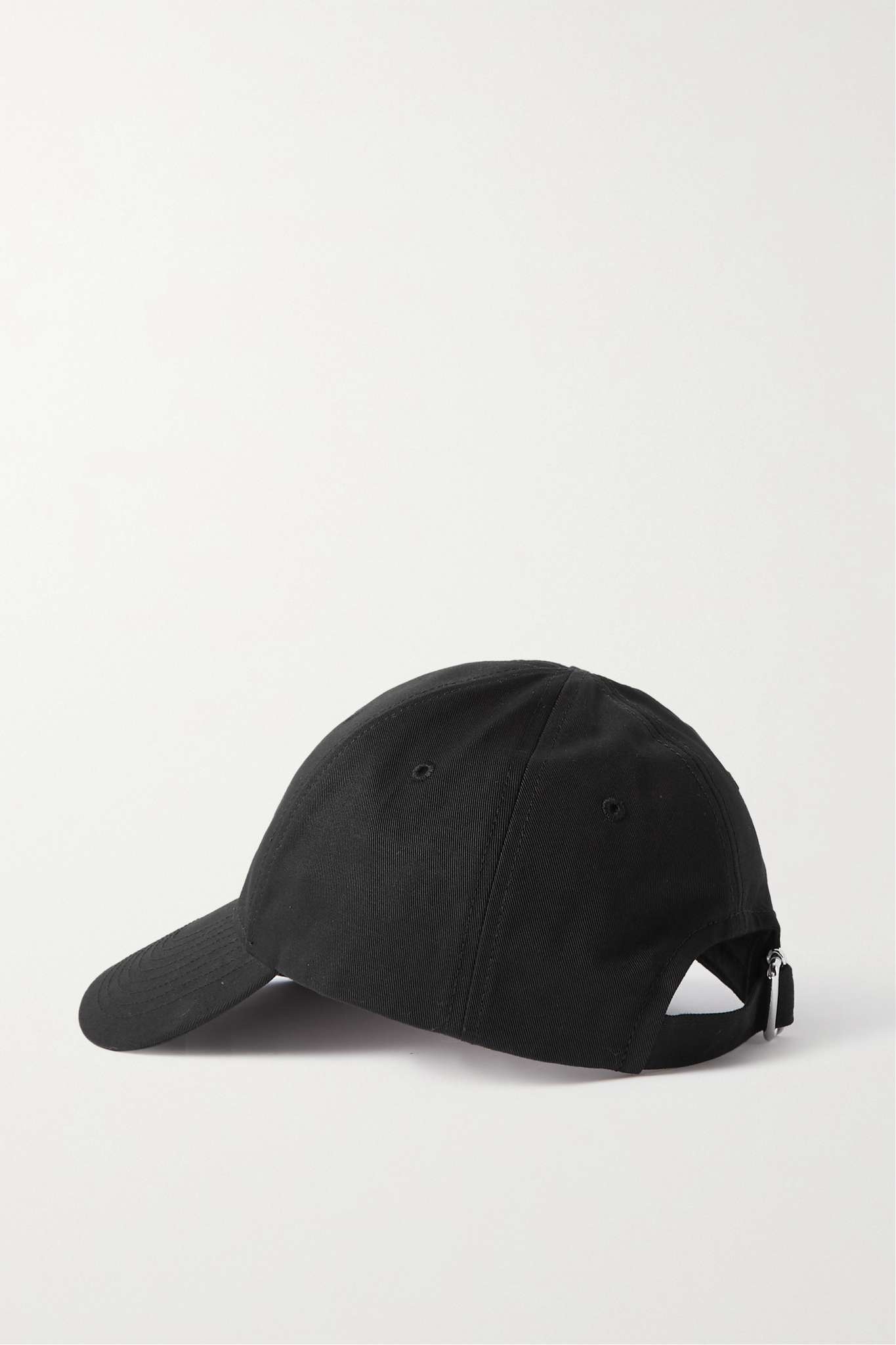 Helvetica embroidered cotton-twill baseball cap - 3