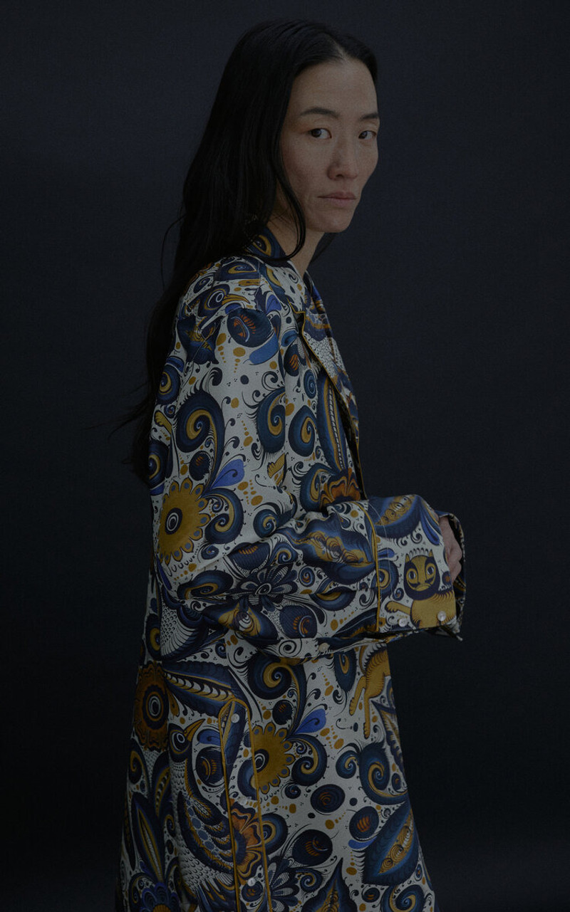 HEIRLOME Jose De Jesus Alvarez Silk Maxi Dress multi outlook