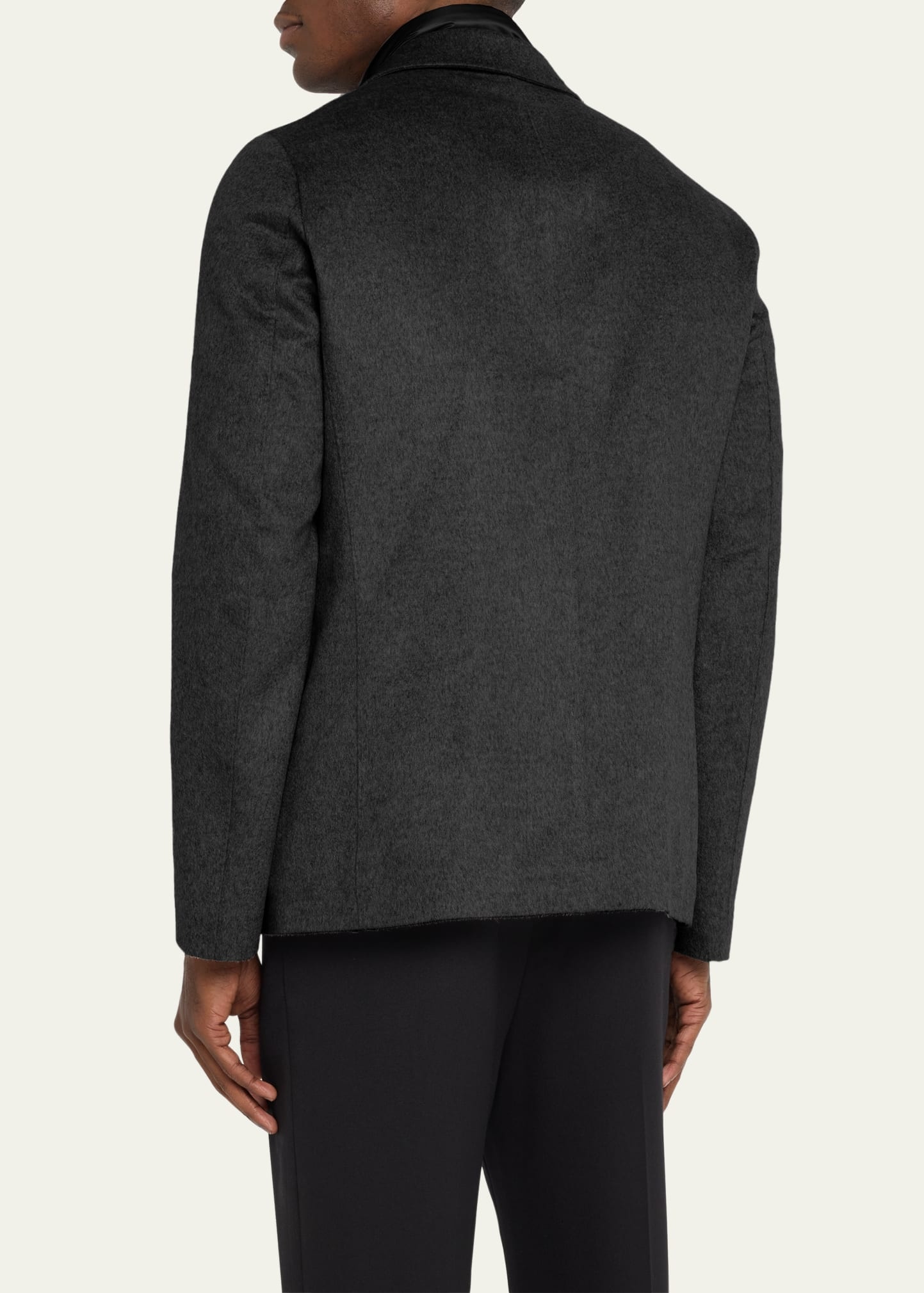 Men's Cashmere Blazer with Detachable Bib - 3