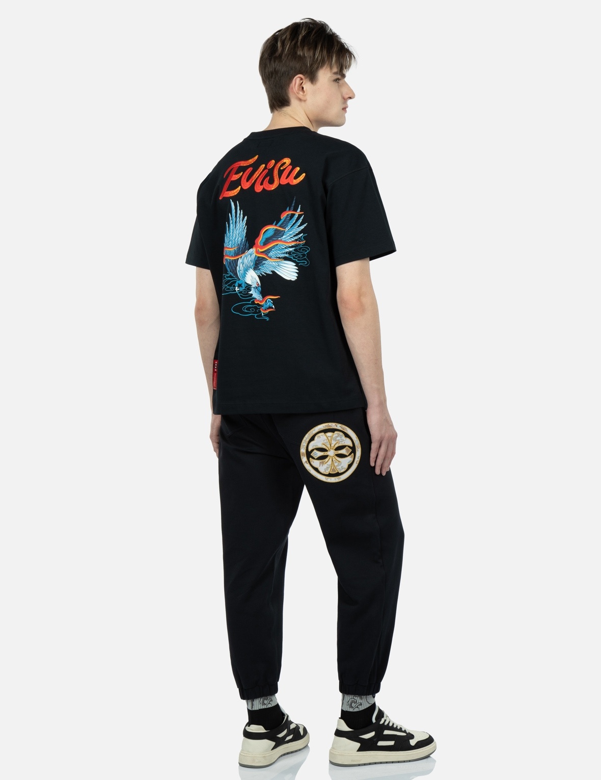 BROCADE KAMON APPLIQUÉ SWEATPANTS - 3
