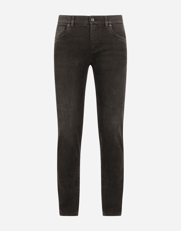 Black wash skinny stretch jeans - 3