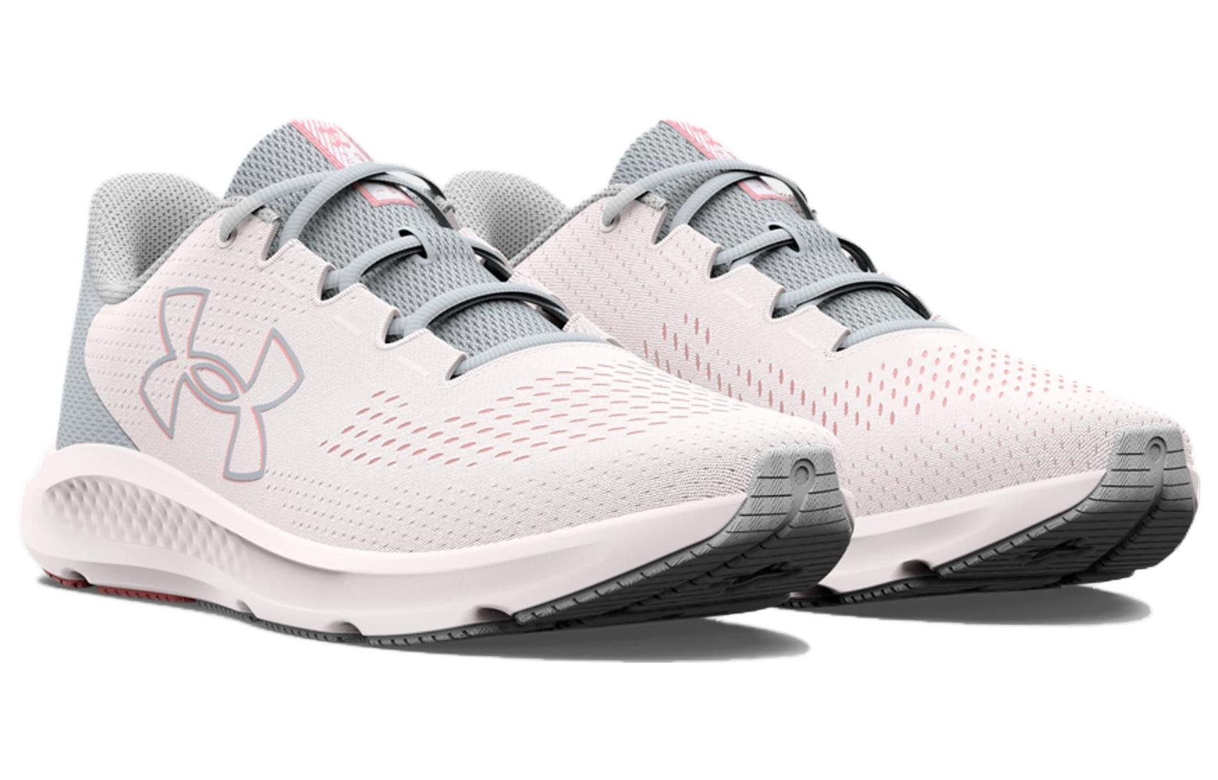 (WMNS) Under Armour Charged Pursuit 3 'Big Logo - White Pink Fizz' 3026523-101 - 4