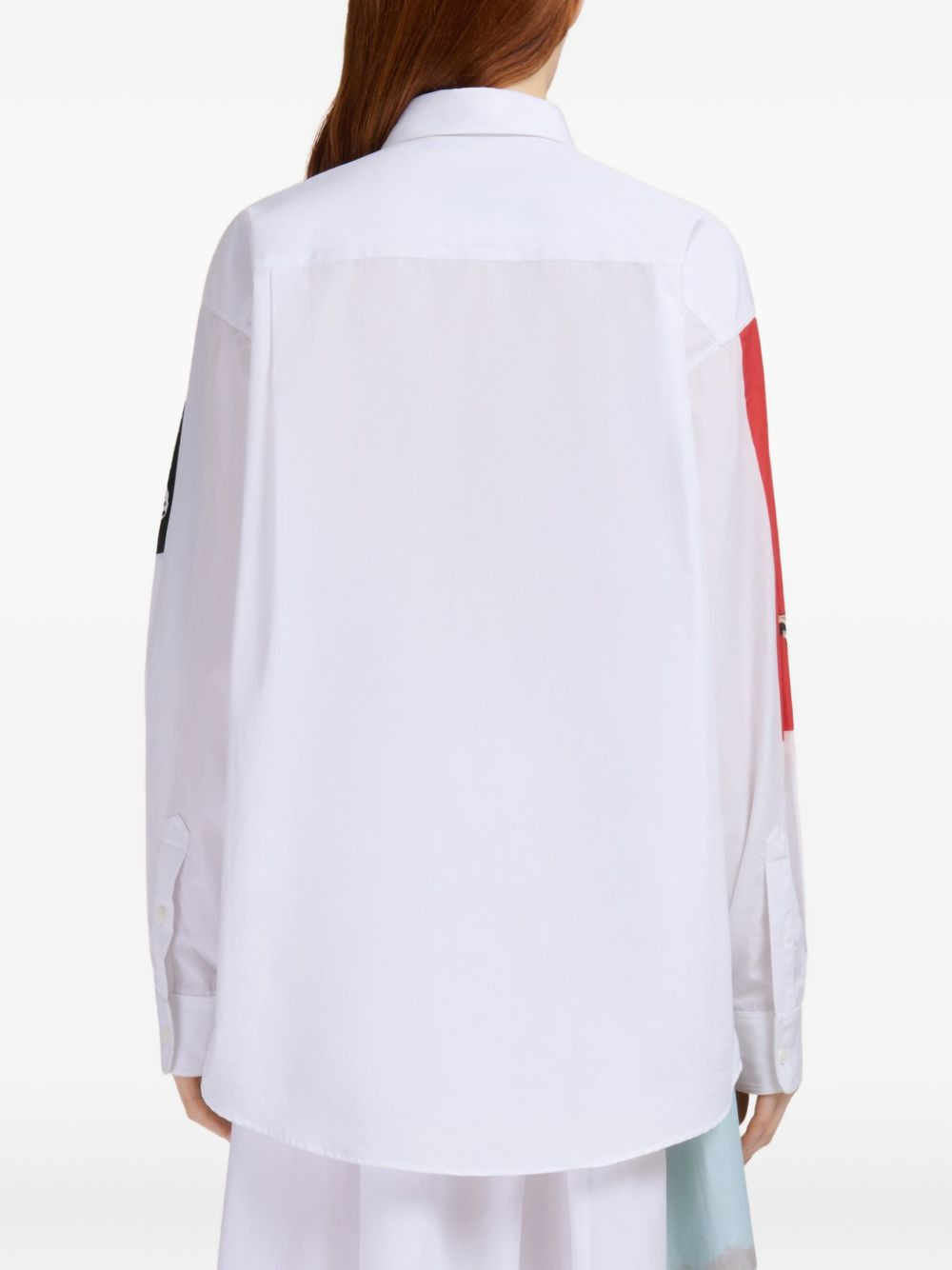 graphic print button-up shirt - 4