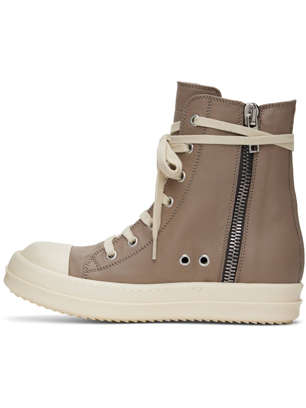 Taupe Hollywood Leather Sneakers - 3