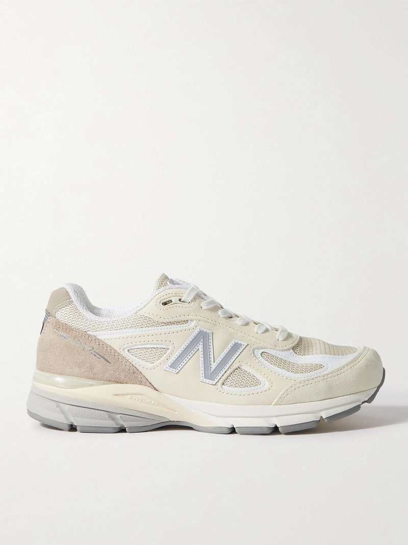 990v4 Suede and Mesh Sneakers - 1