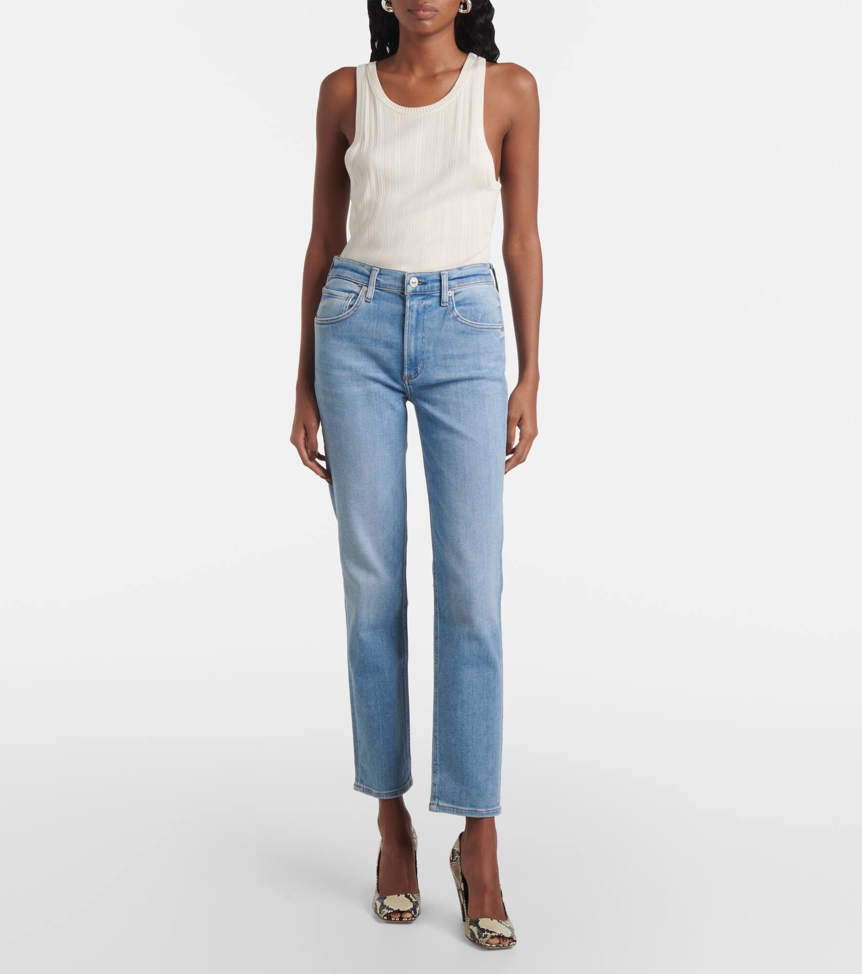 Isola mid-rise slim jeans - 6