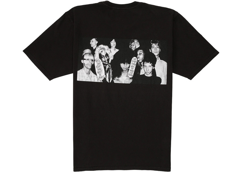 Stüssy Stussy x Martine Rose Collage Pigment Dyed Tee Black outlook