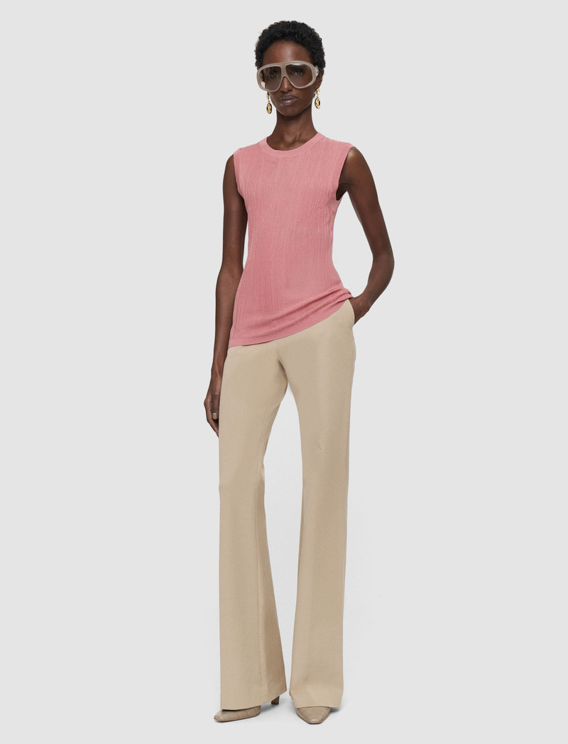 JOSEPH Calife Silk Cotton Rib Vest outlook