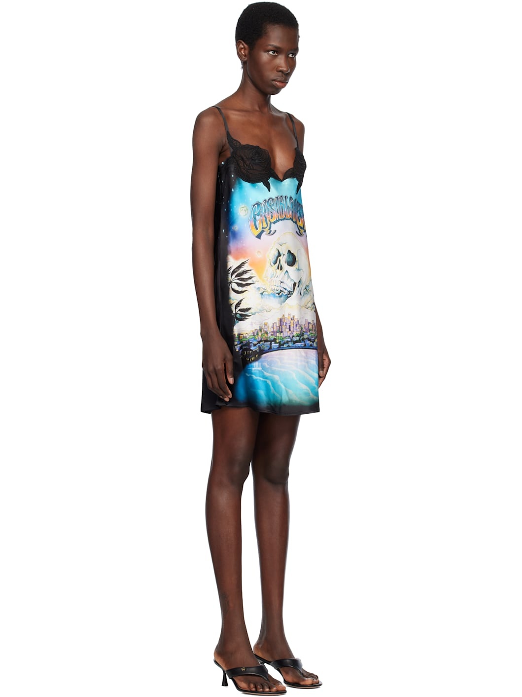Multicolor 'La Prémonition' Lace Slip Minidress - 2