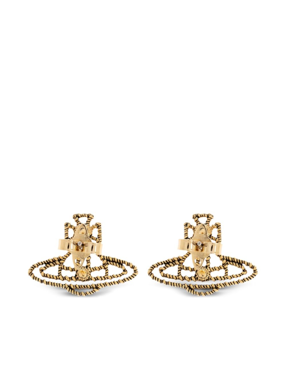 orb-embellished rope earrings - 3