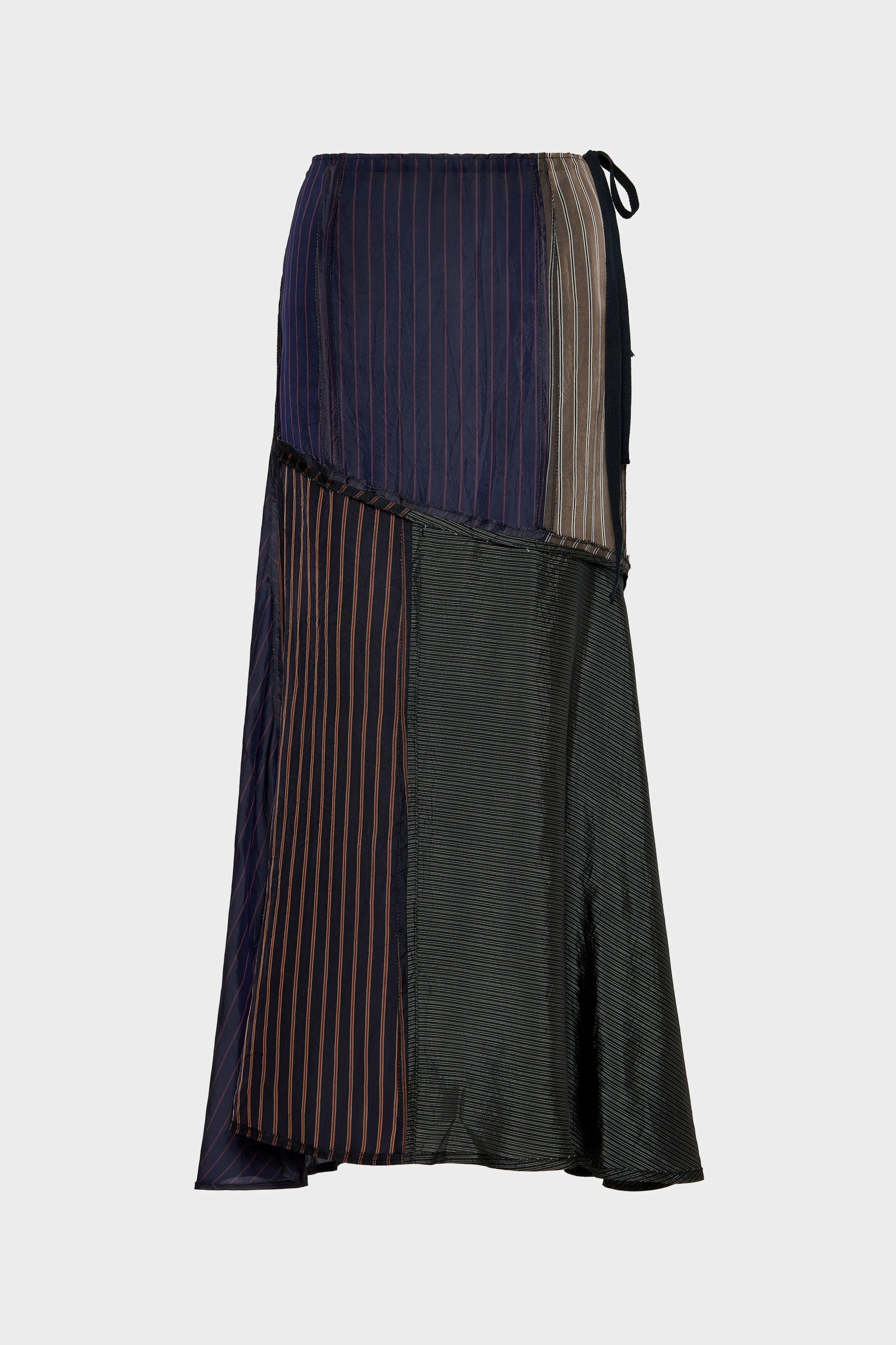 Patchwork Long Skirt - 1