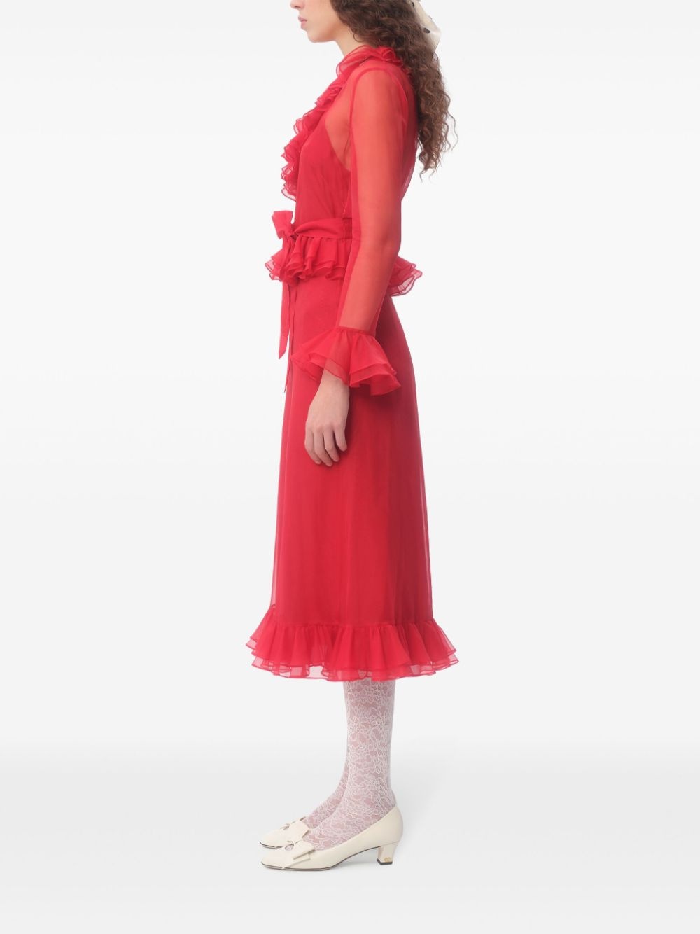 organza midi dress - 4