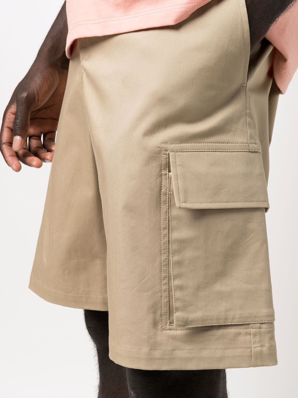 cargo-pocket knee-length shorts - 5