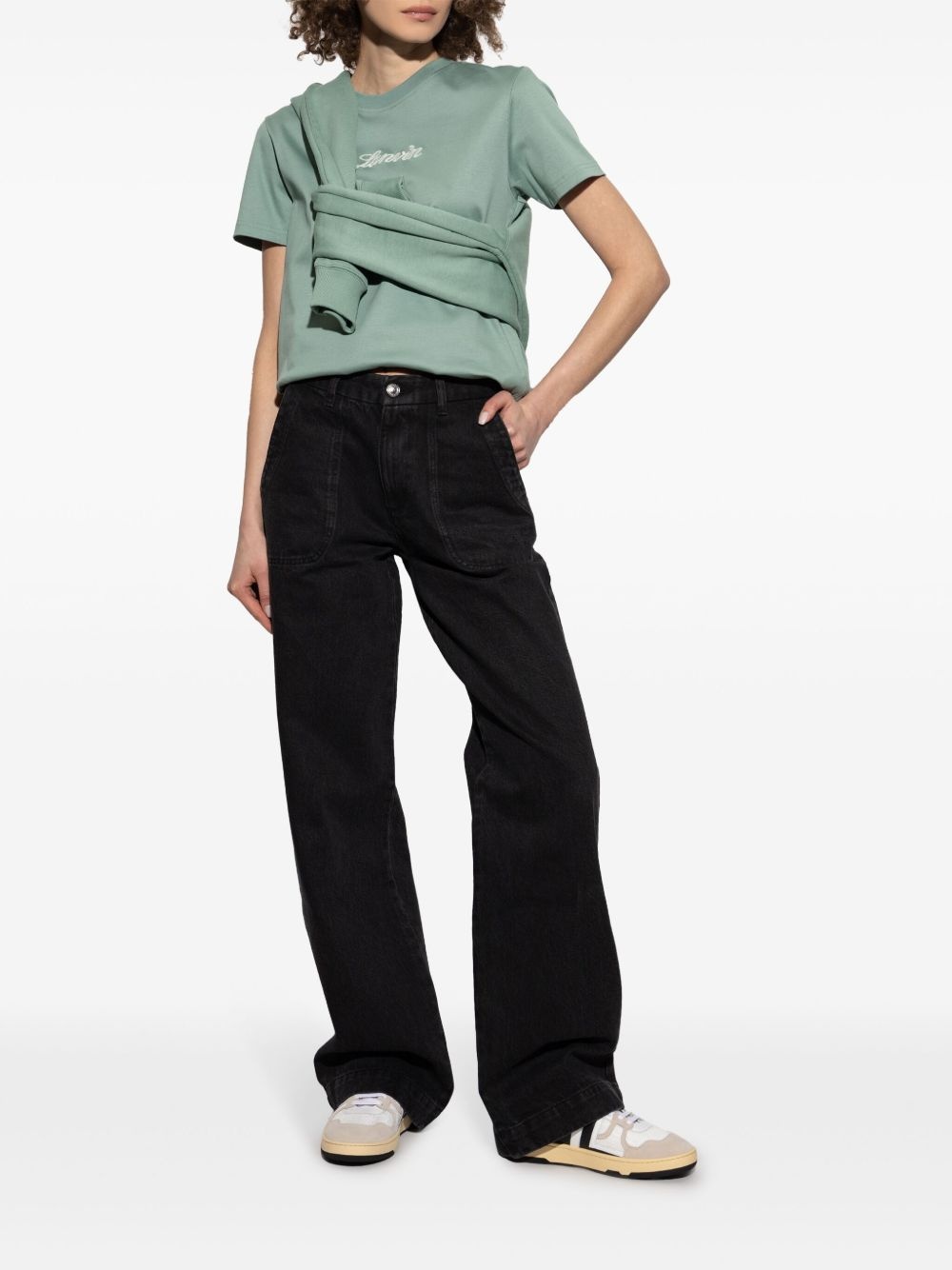 logo-embroidered T-shirt - 2