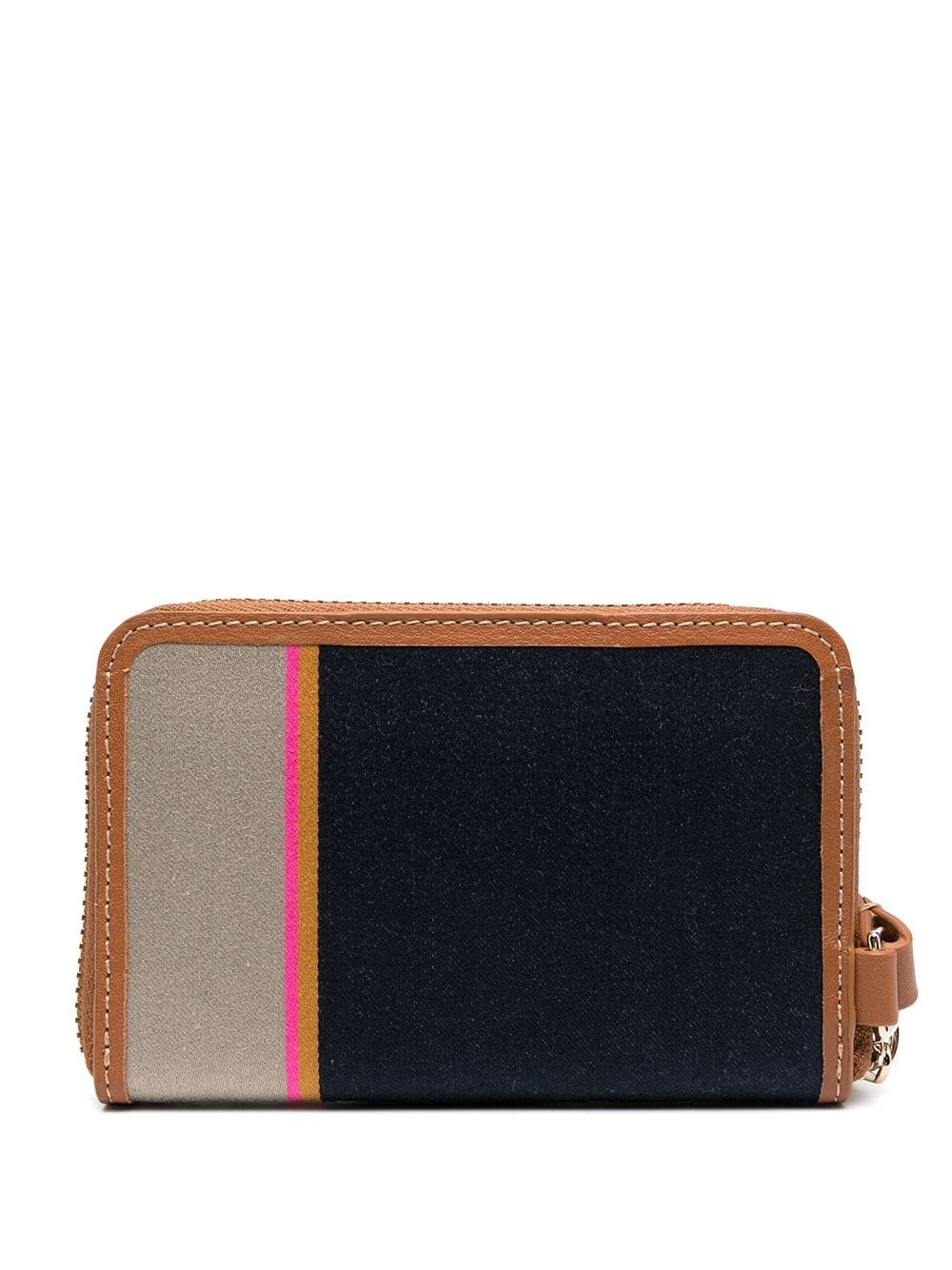 striped zip-around wallet  - 2