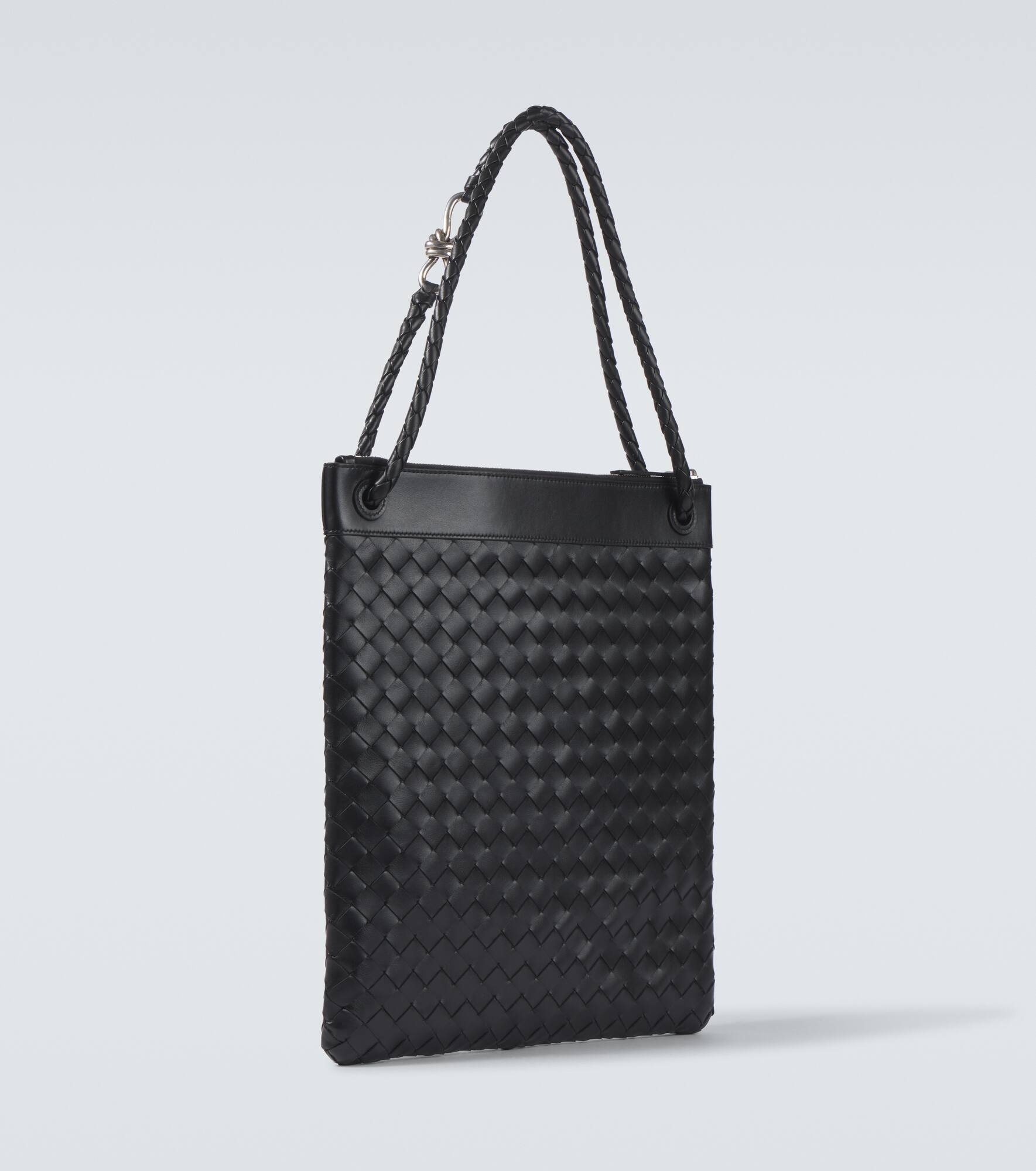 Andiamo Intrecciato leather messenger bag - 5