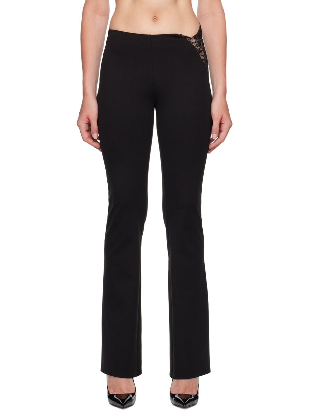 Black Lace Trousers - 1