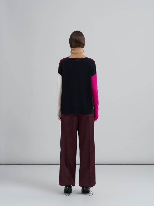 SUSTAINABLE WOOL GABARDINE TROUSERS - 3