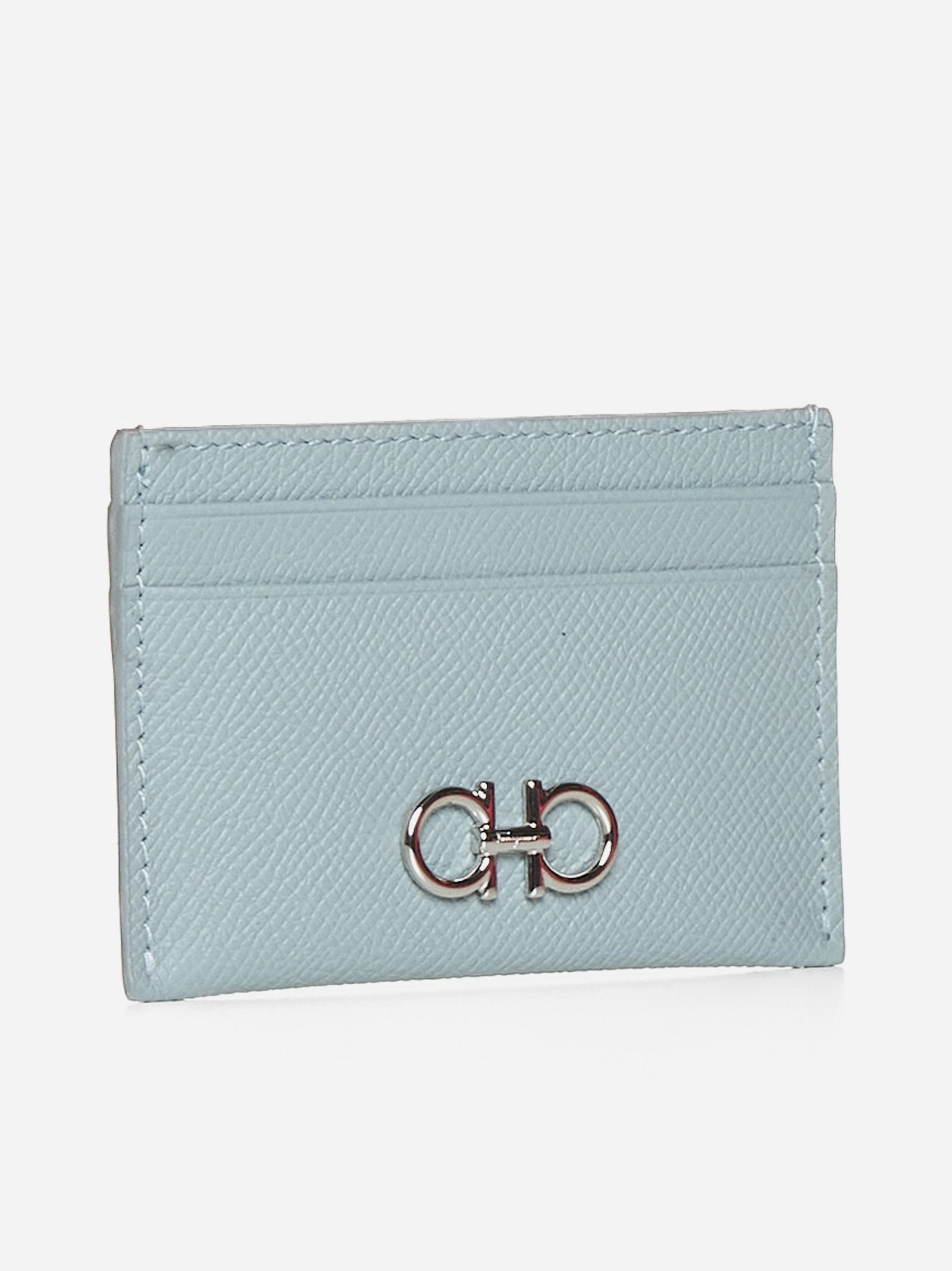 The Gancini leather card holder - 2