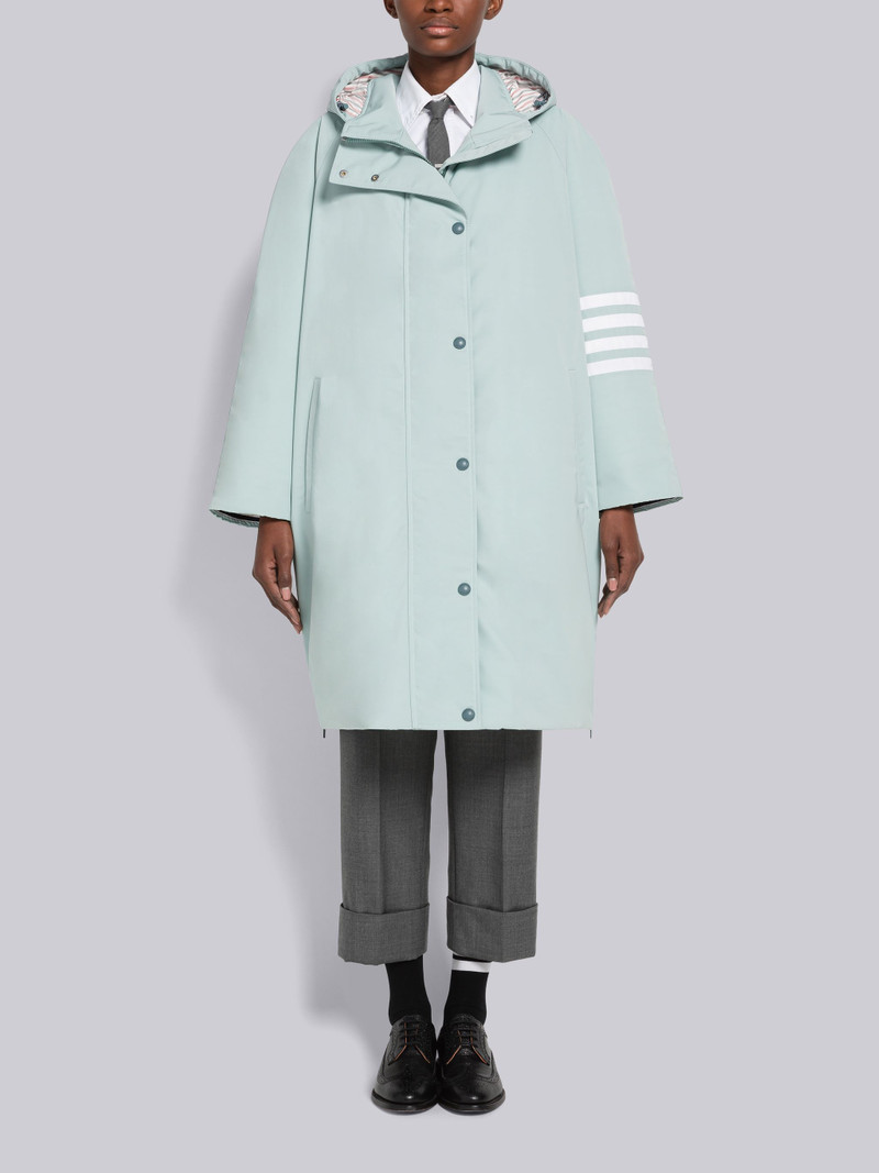 Tech Faille Oversized 4-Bar Down Football Parka 1