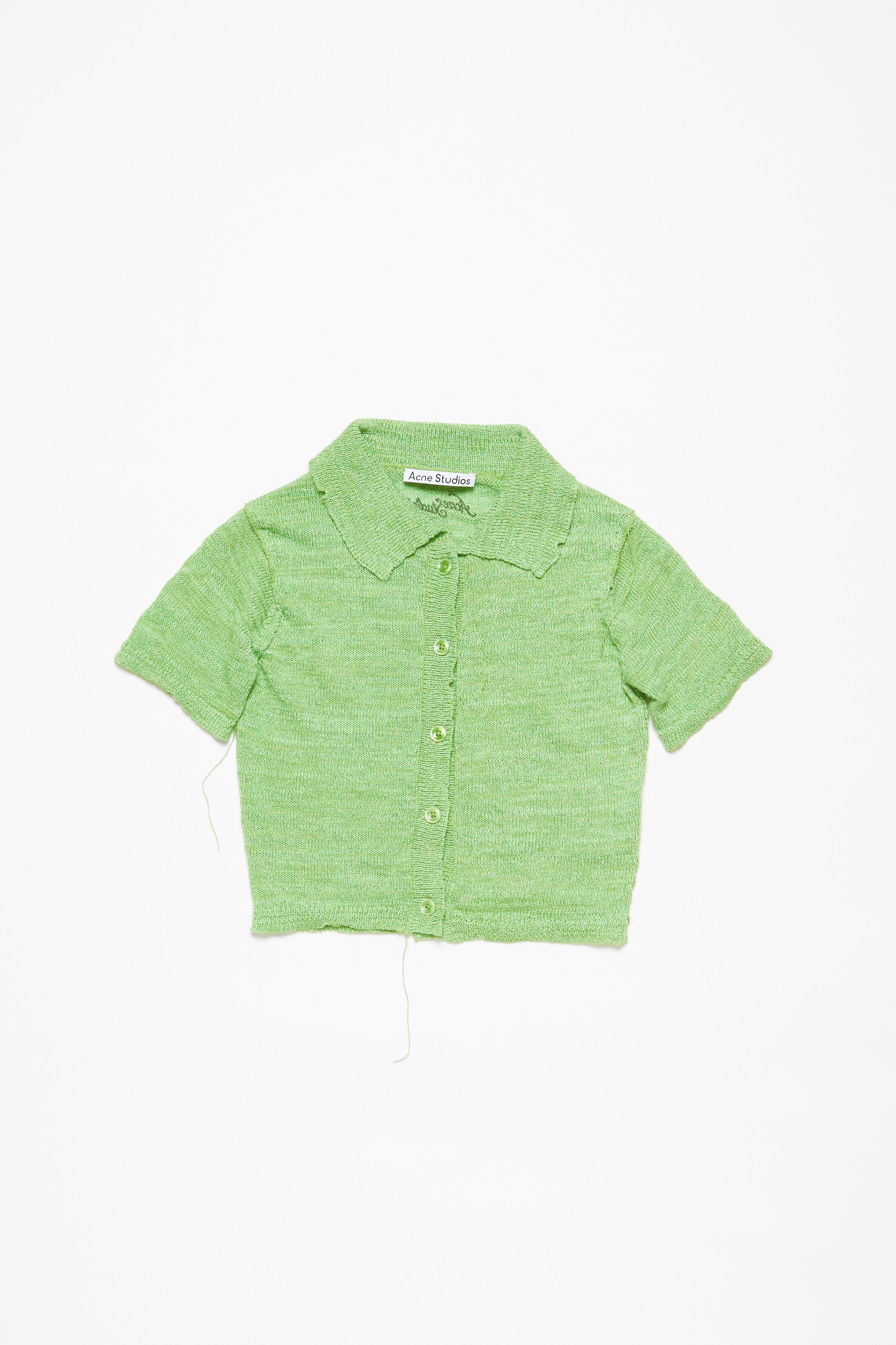 Short sleeve cardigan - Bright Green - 1