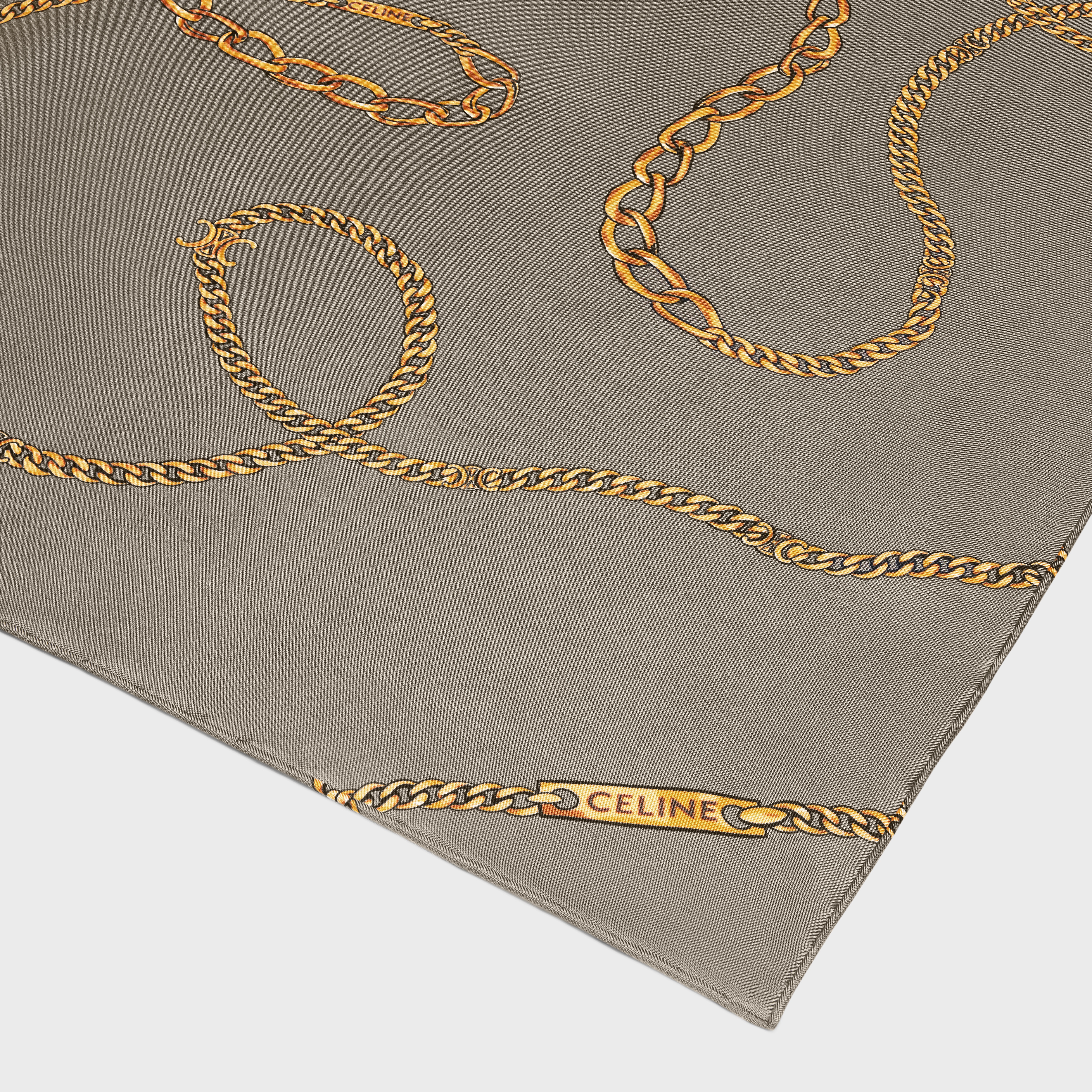 SQUARE IN CELINE CHAIN SILK TWILL - 2