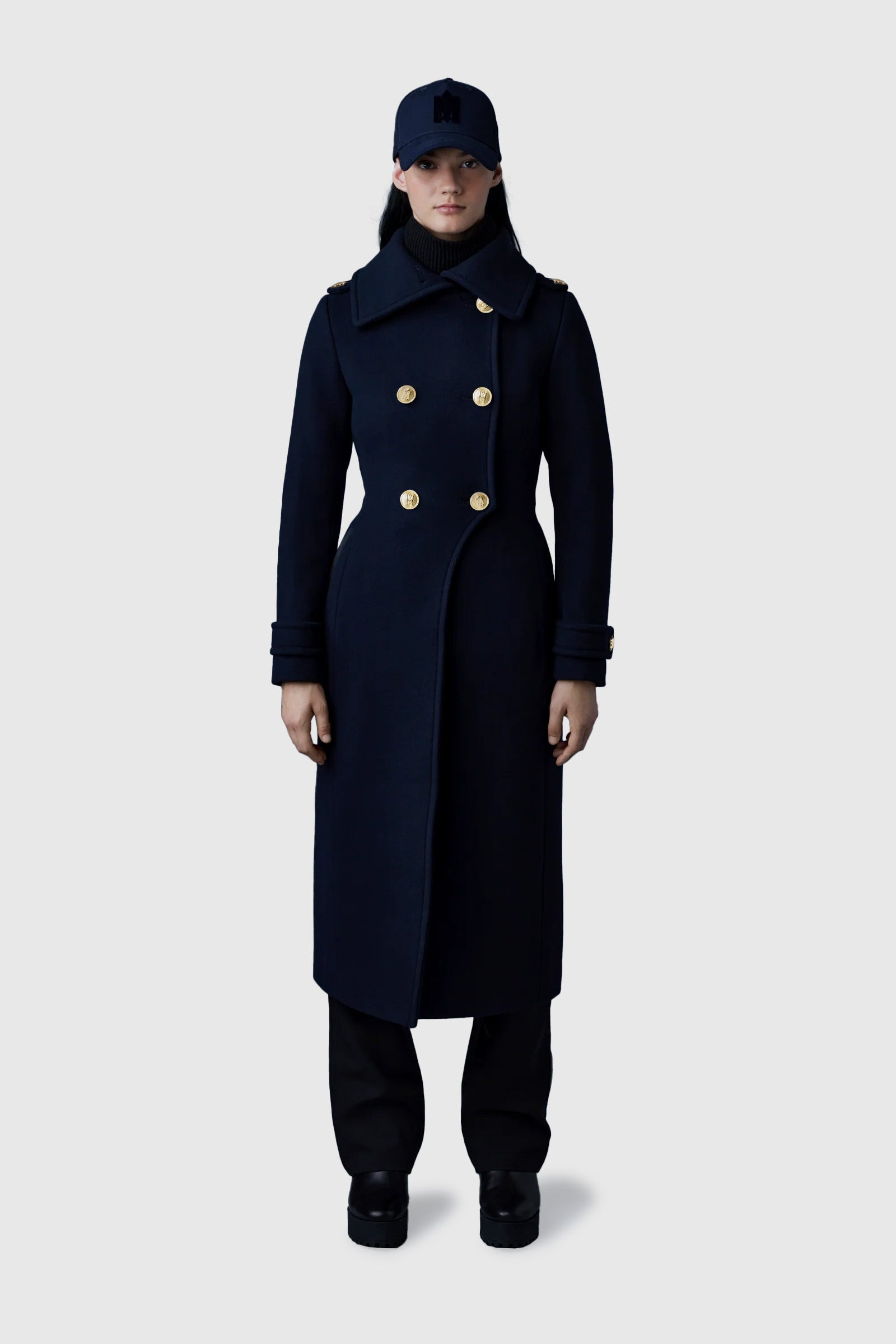 ELODIE-R double face wool tailored coat - 2