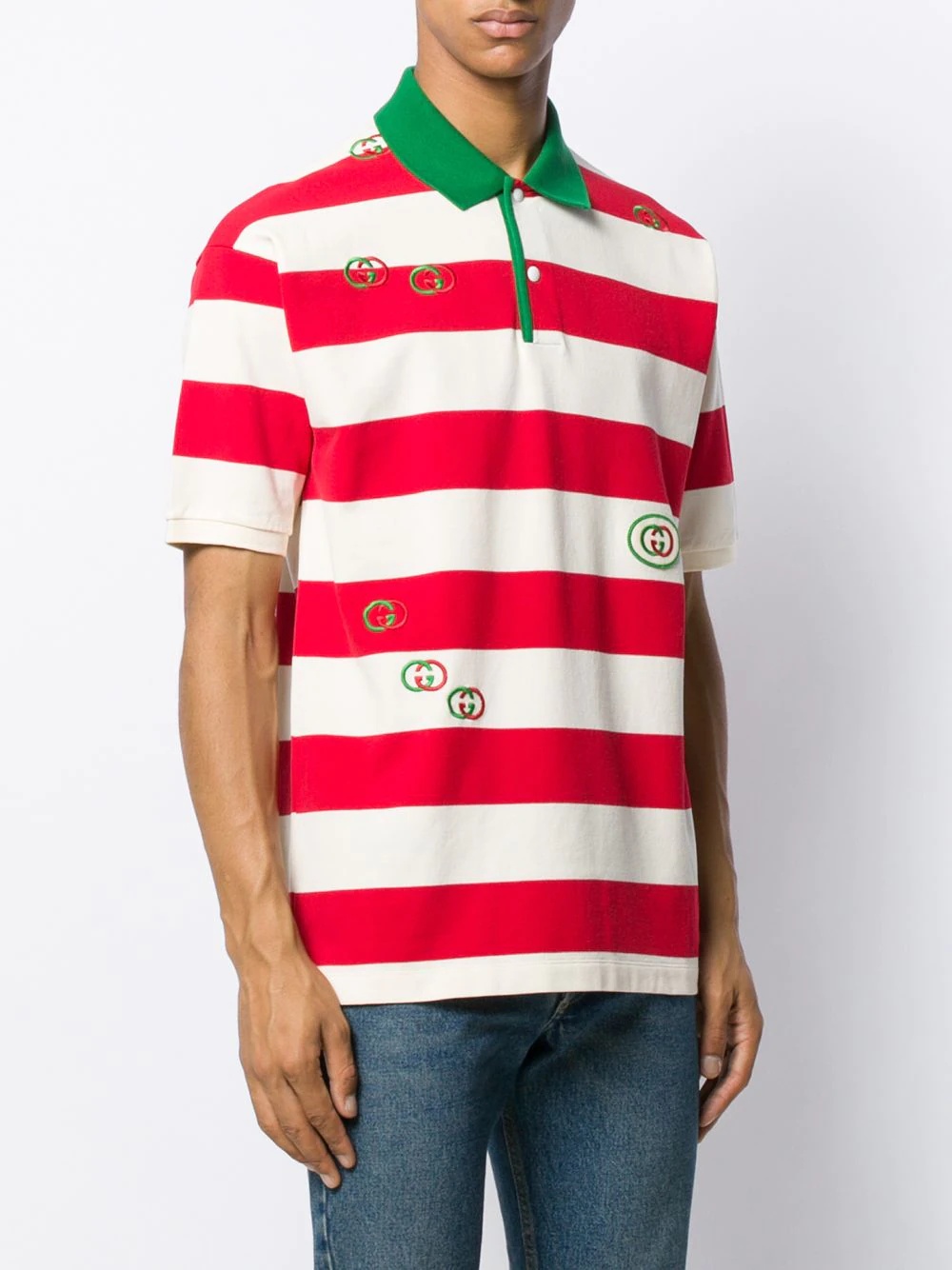 striped polo shirt - 3