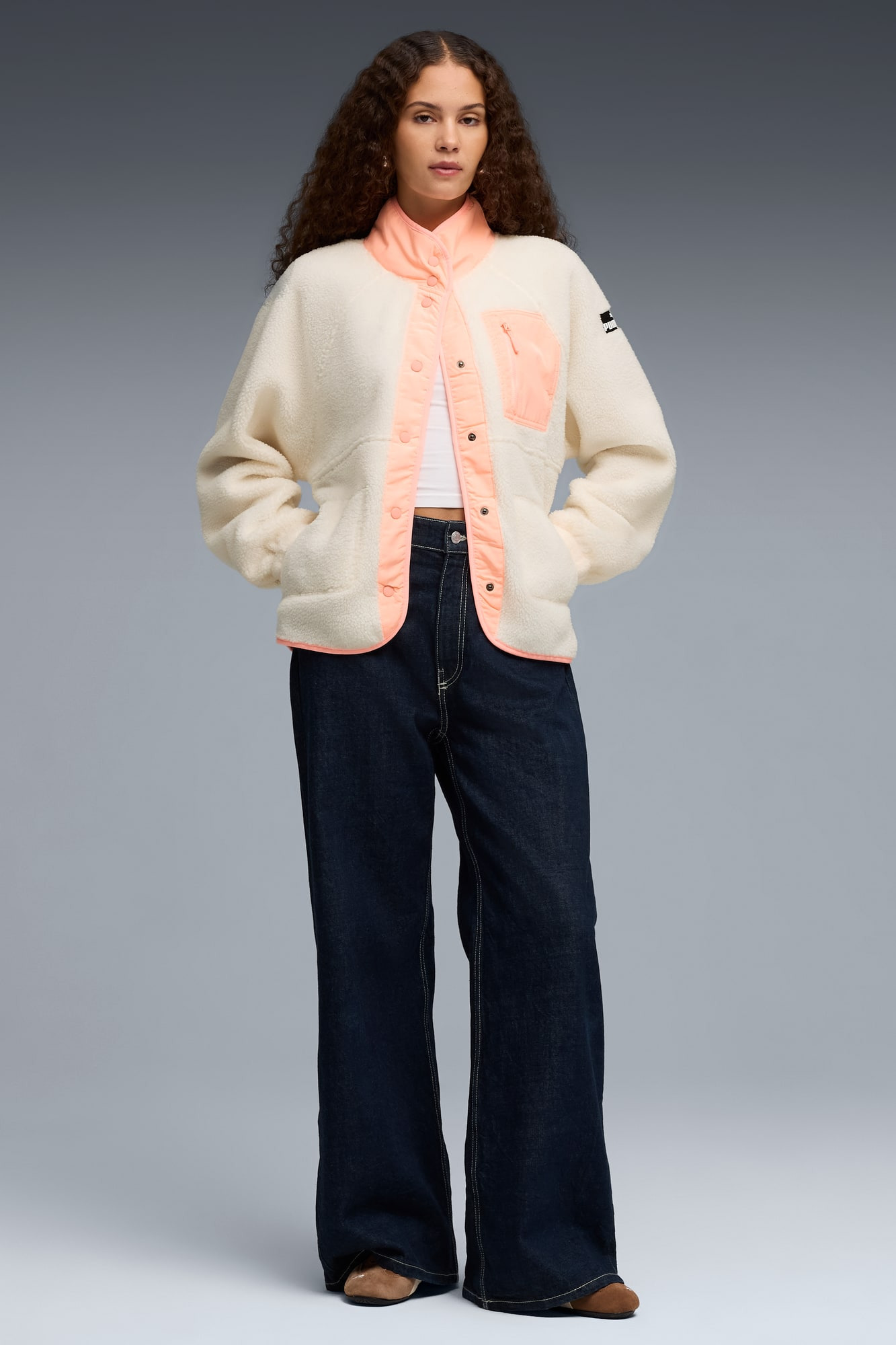 Polar Fleece Women's Sherpa Jacket - 5