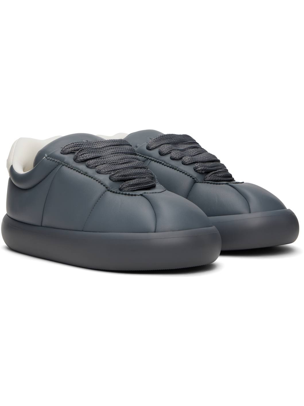 Gray Leather BigFoot 2.0 Sneakers - 4