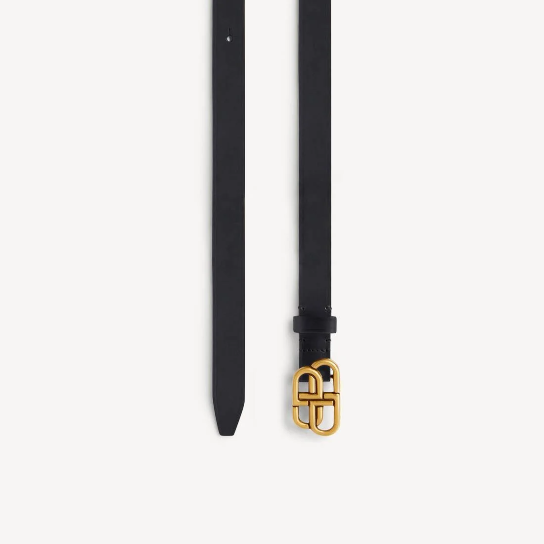 Women's Bb Super Thin Belt in Black - 1