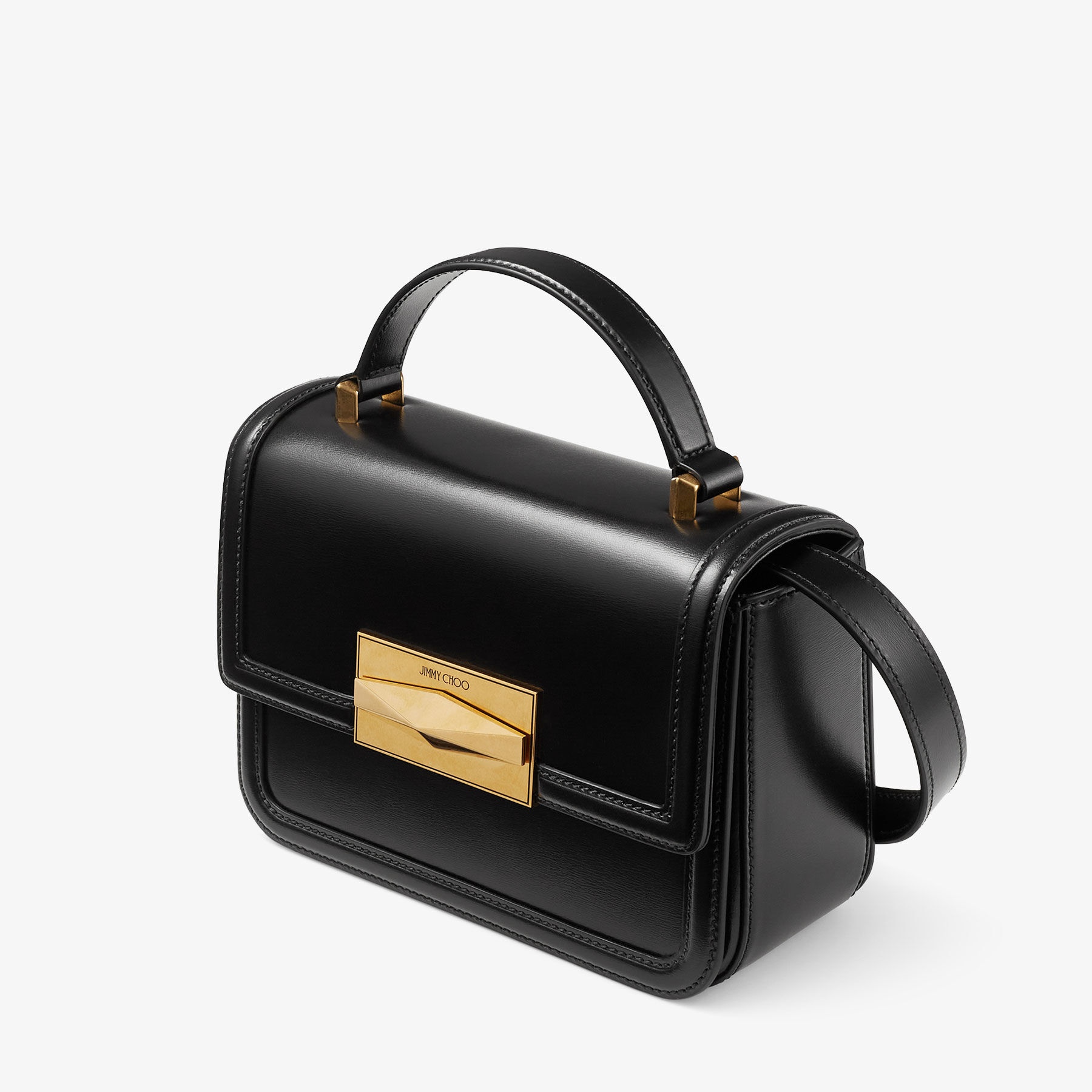 Diamond Tophandle
Black Box Calf Leather Top Handle Bag - 2