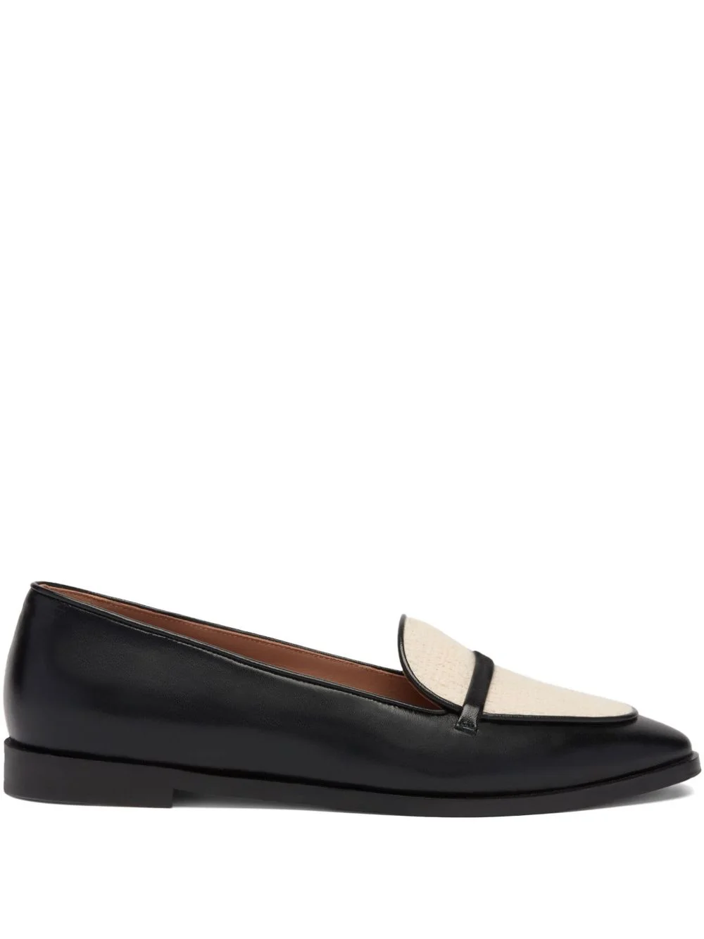 leather paneled loafers - 1
