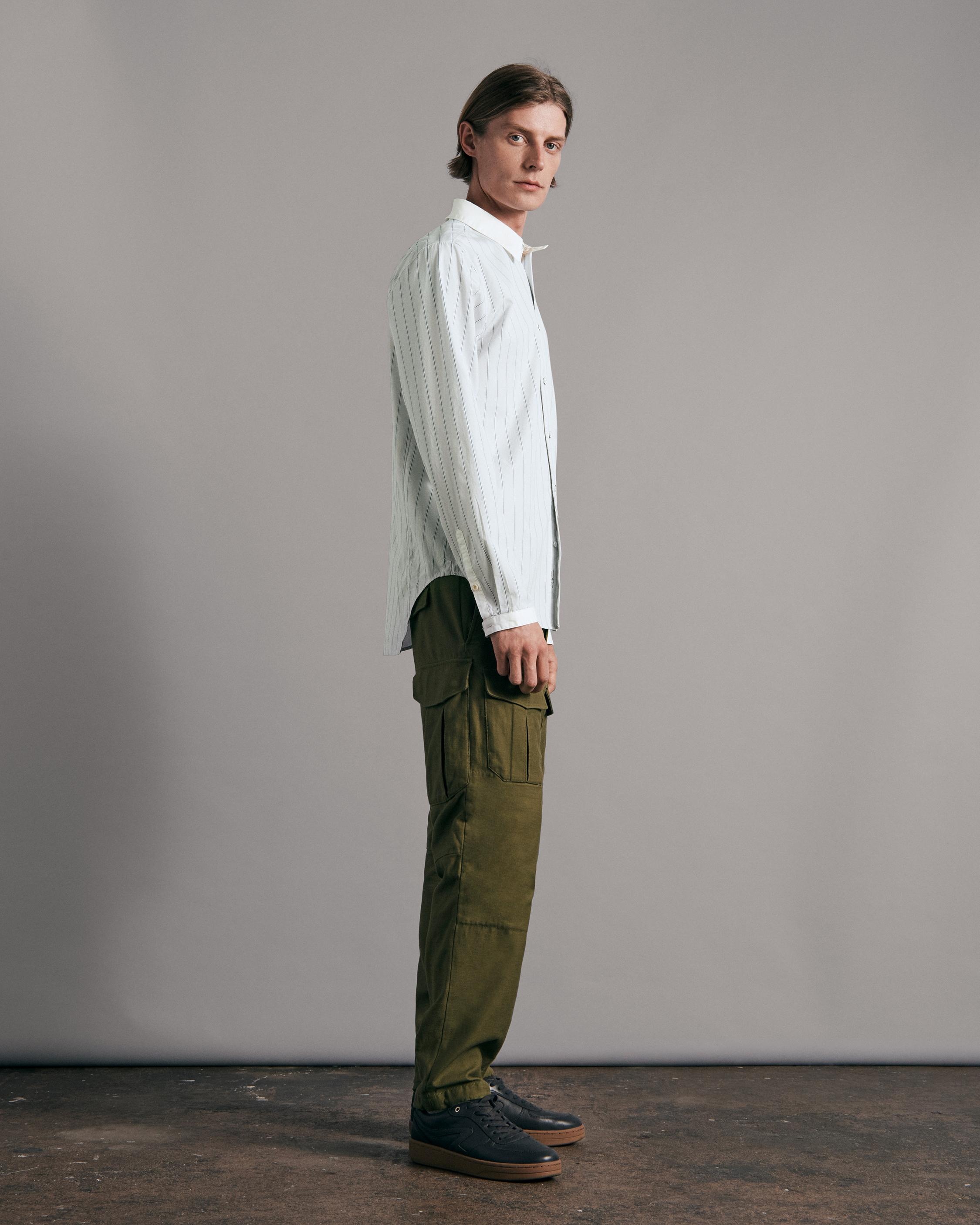 Archive Cotton Stripe Shirt
Oversized Fit Button Down Shirt - 4