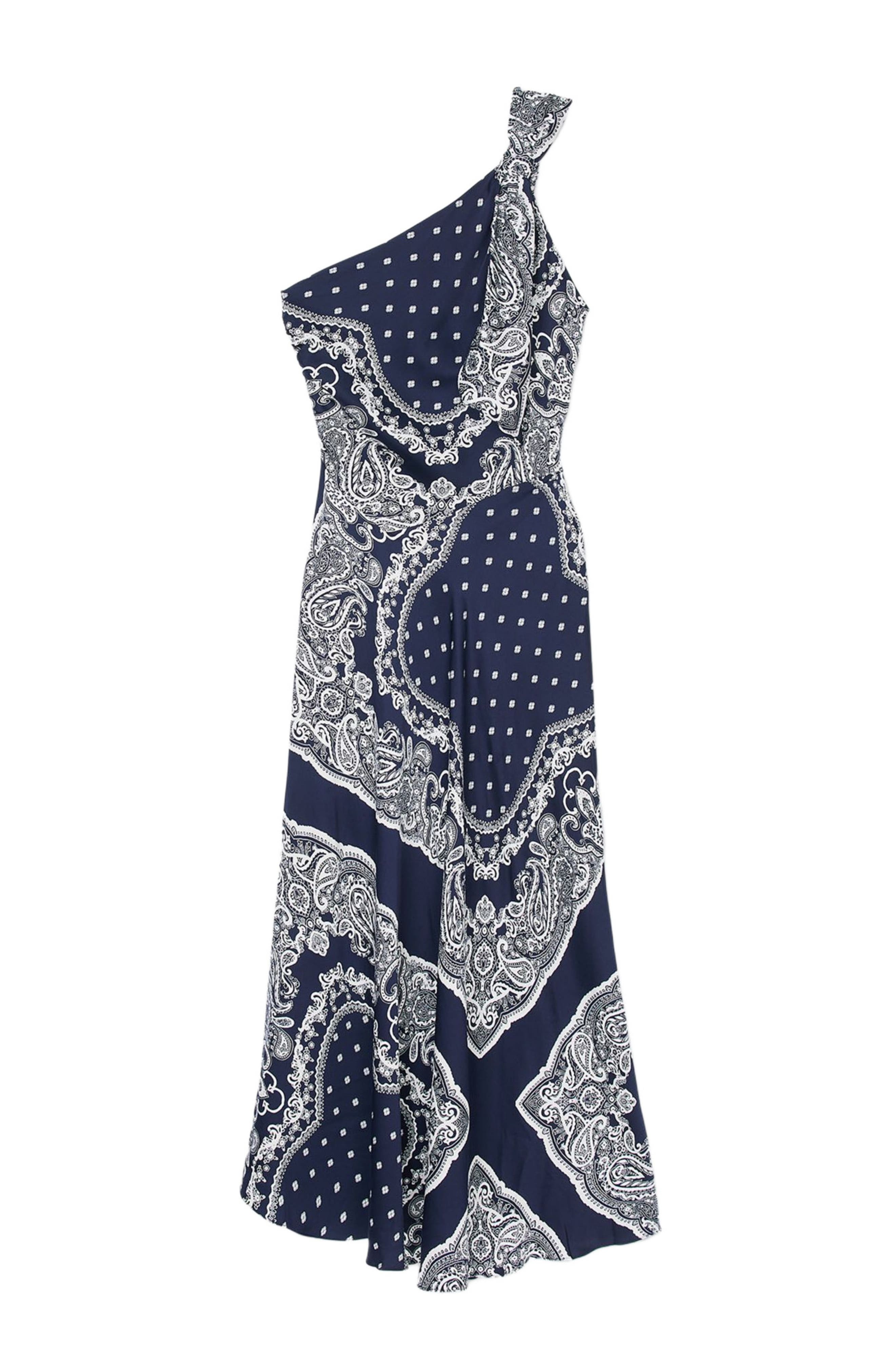 SANDRO Bandana-print maxi dress in Blu /White at Nordstrom - 6