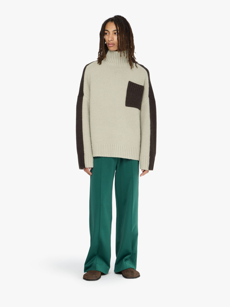 JW Anderson TWO TONE PATCH POCKET JUMPER outlook