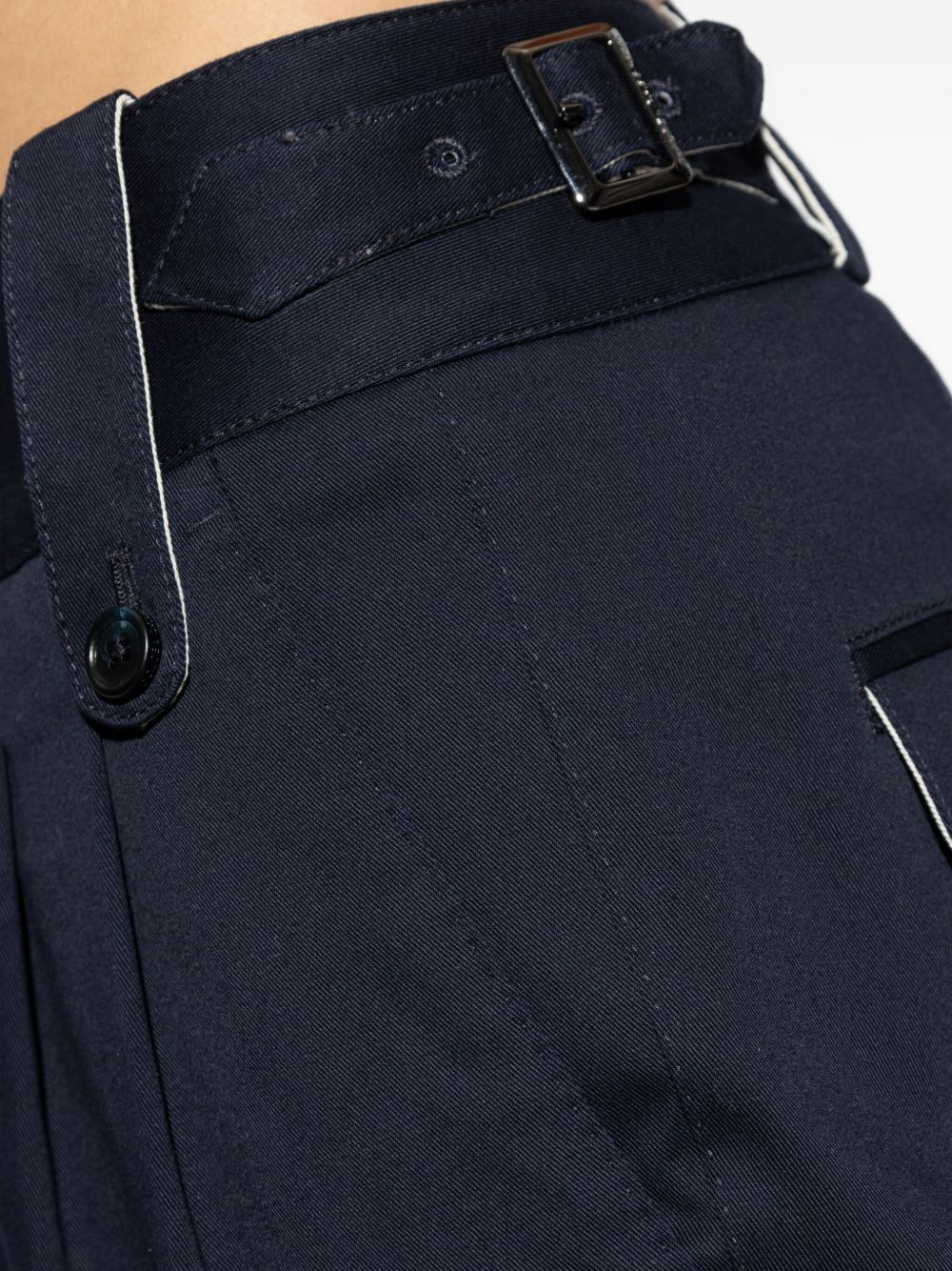 pleated belted trousers - 5