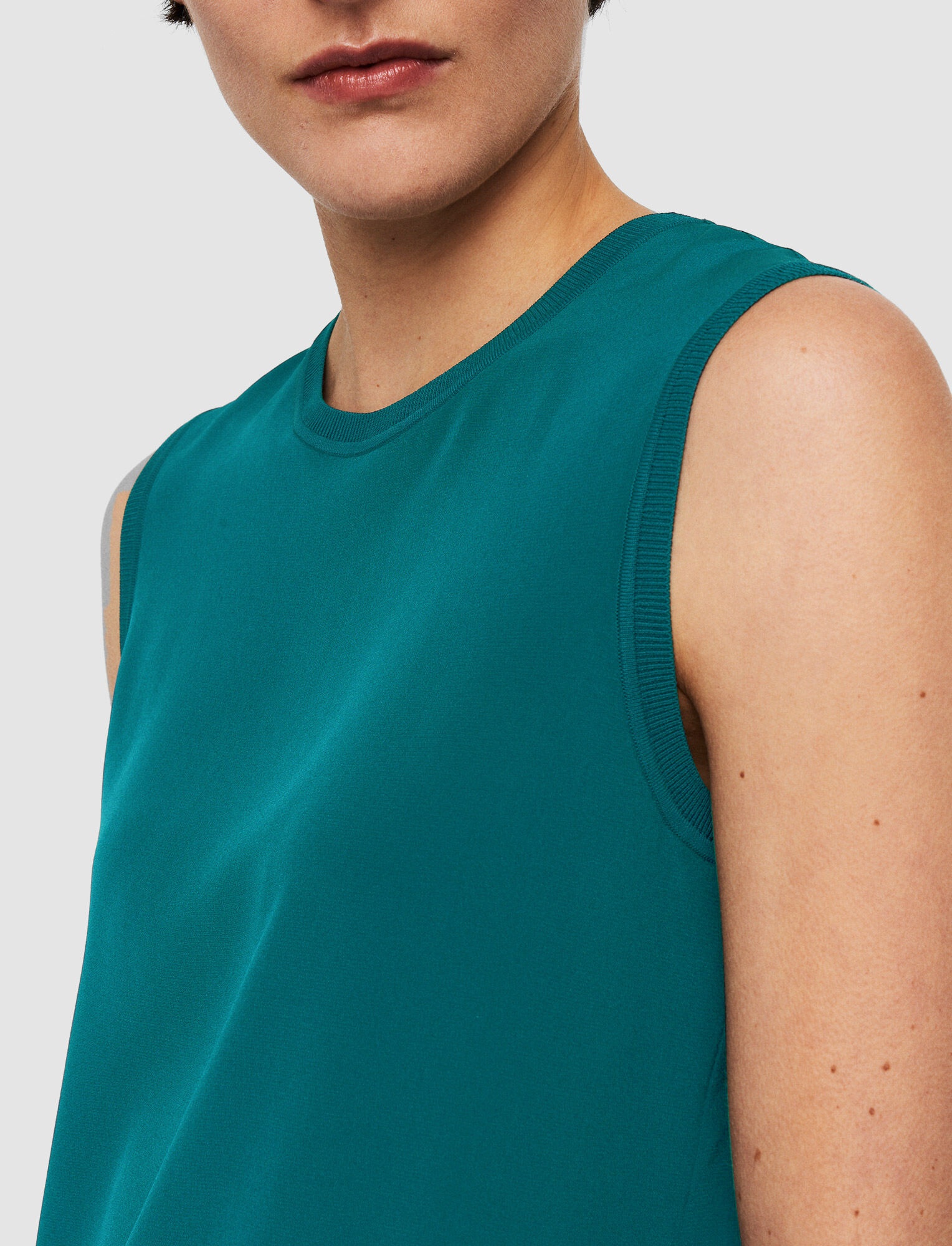 Silk Crepe de Soie Bley Blouse - 5