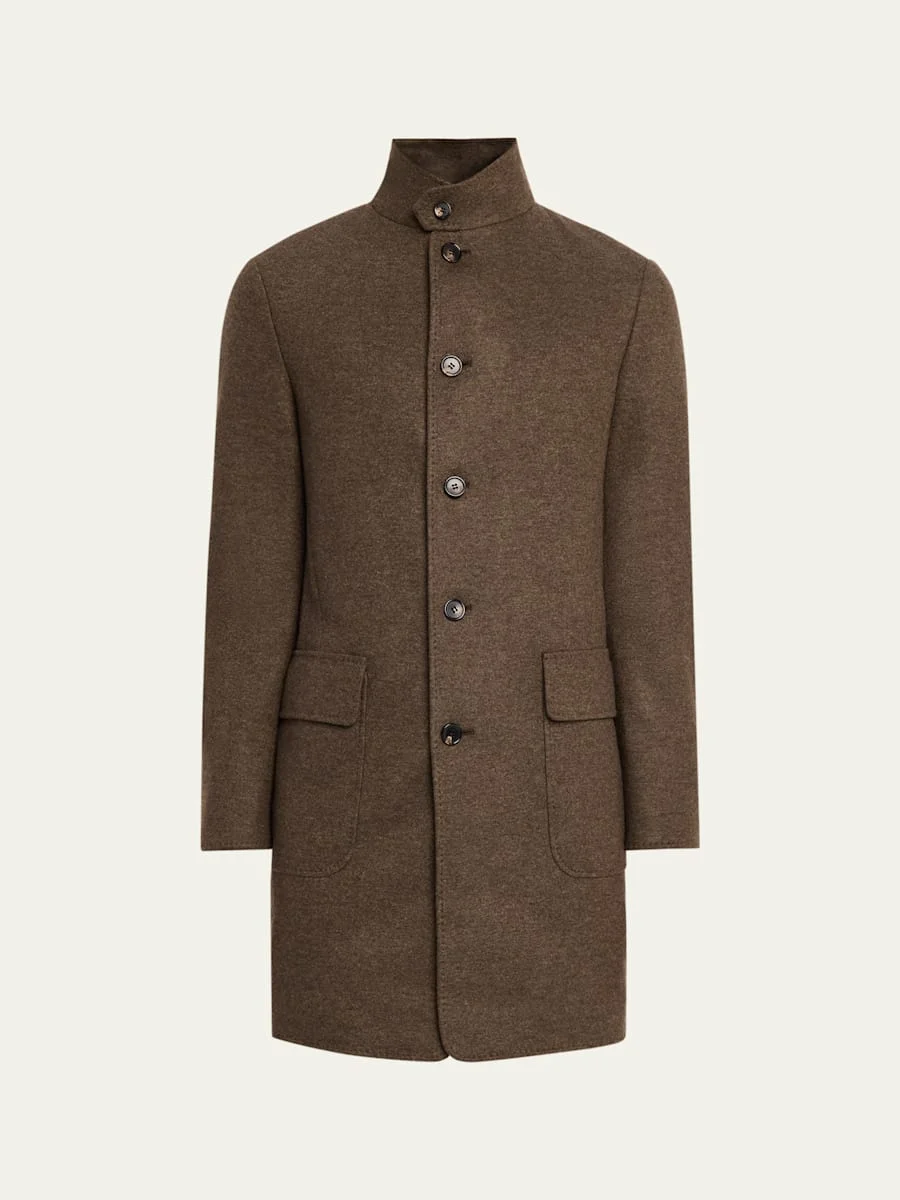 Men's Cashmere Sweater Coat - 1