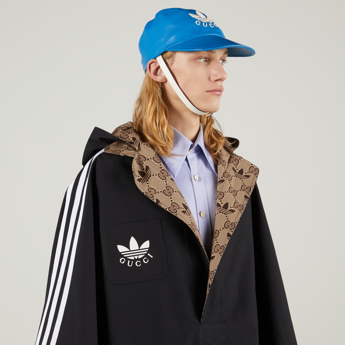 adidas x Gucci reversible cape coat - 5